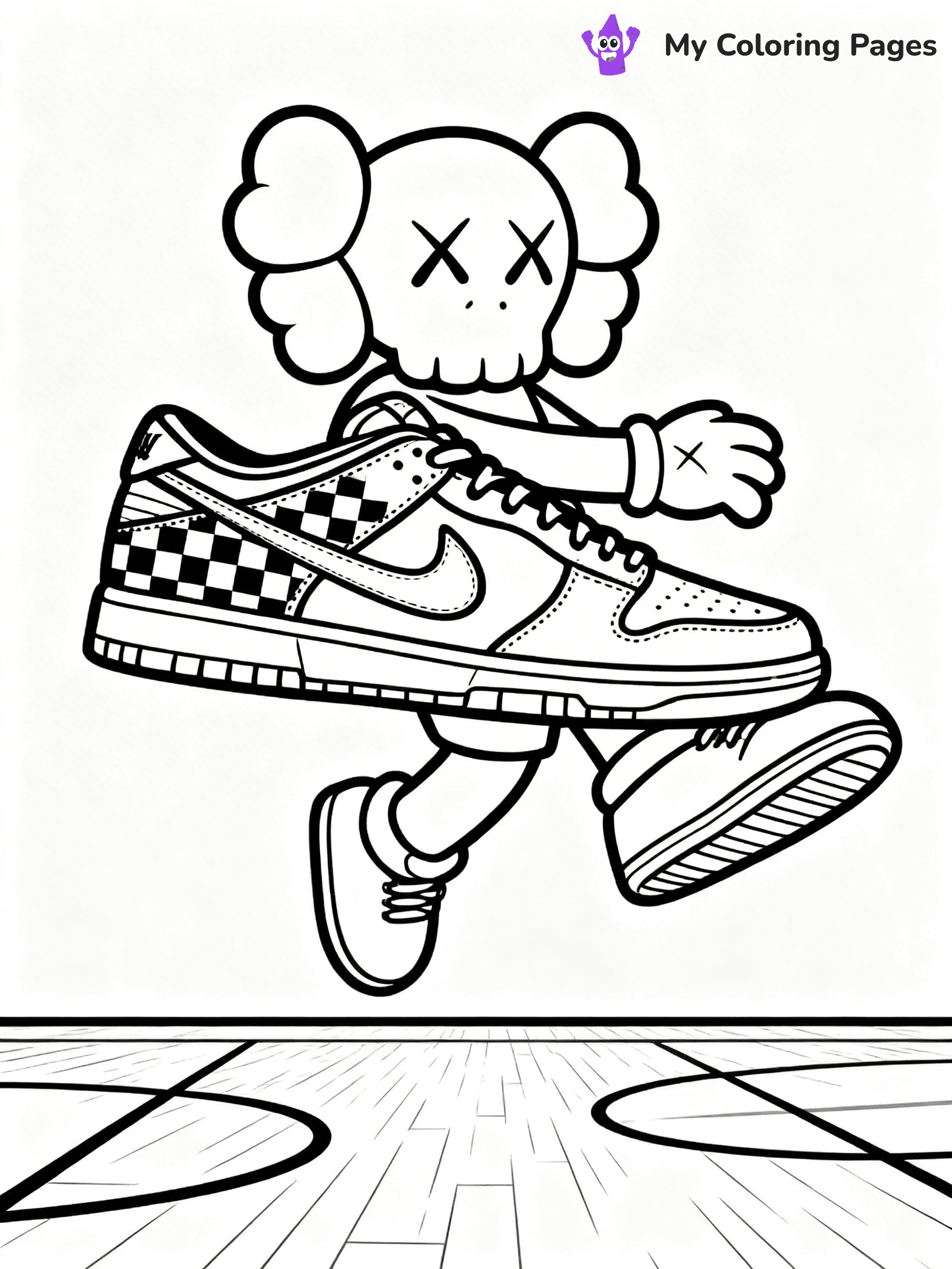 Kaws Coloring Pages - 10