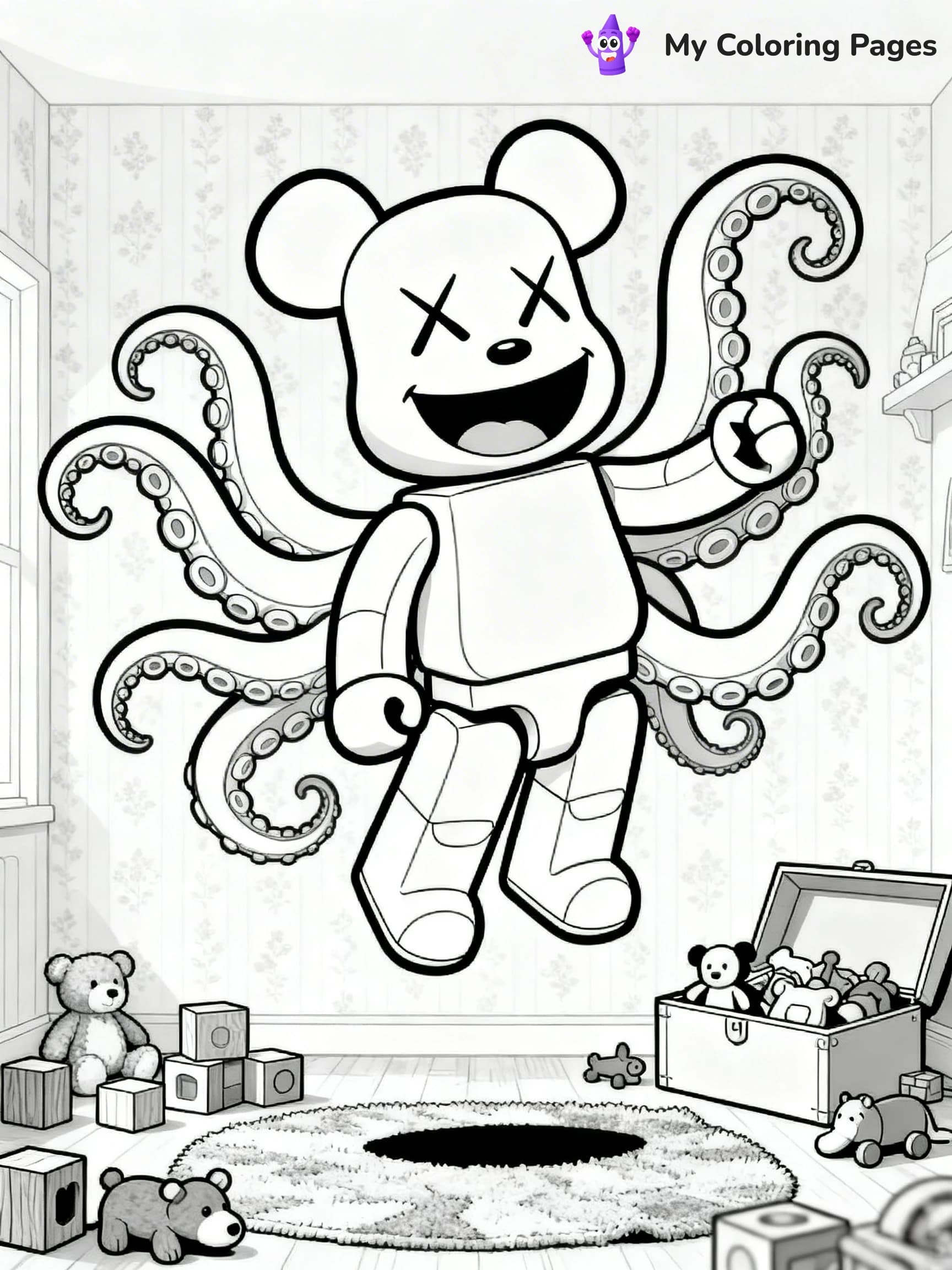 Kaws Coloring Pages - 7