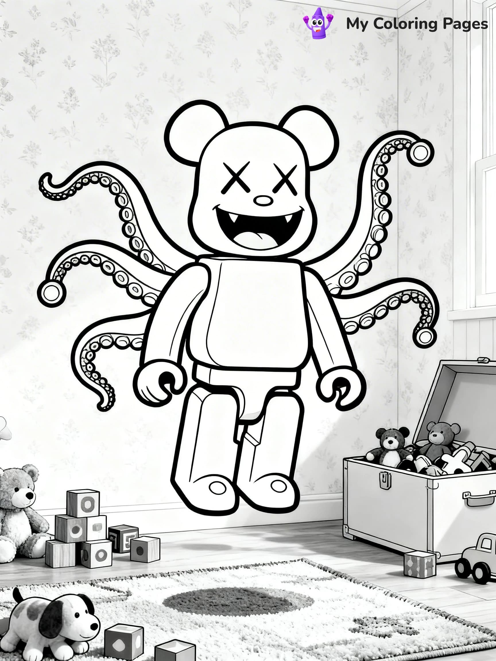 Kaws Coloring Pages - 4