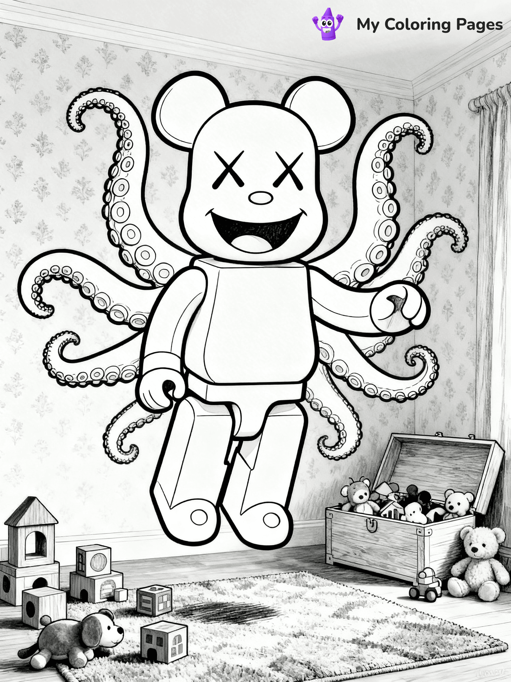 Kaws Coloring Pages - 3