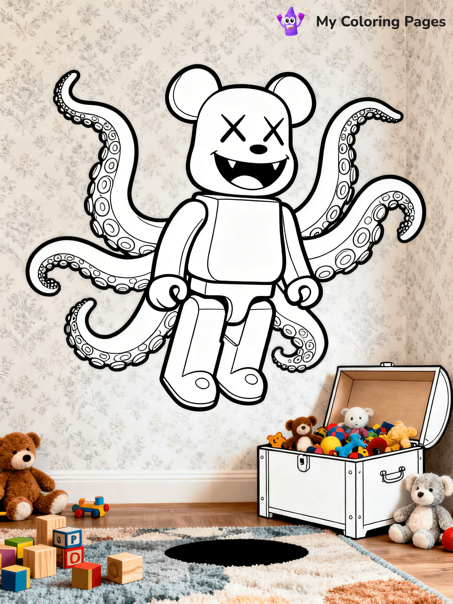 Kaws Coloring Pages - 2