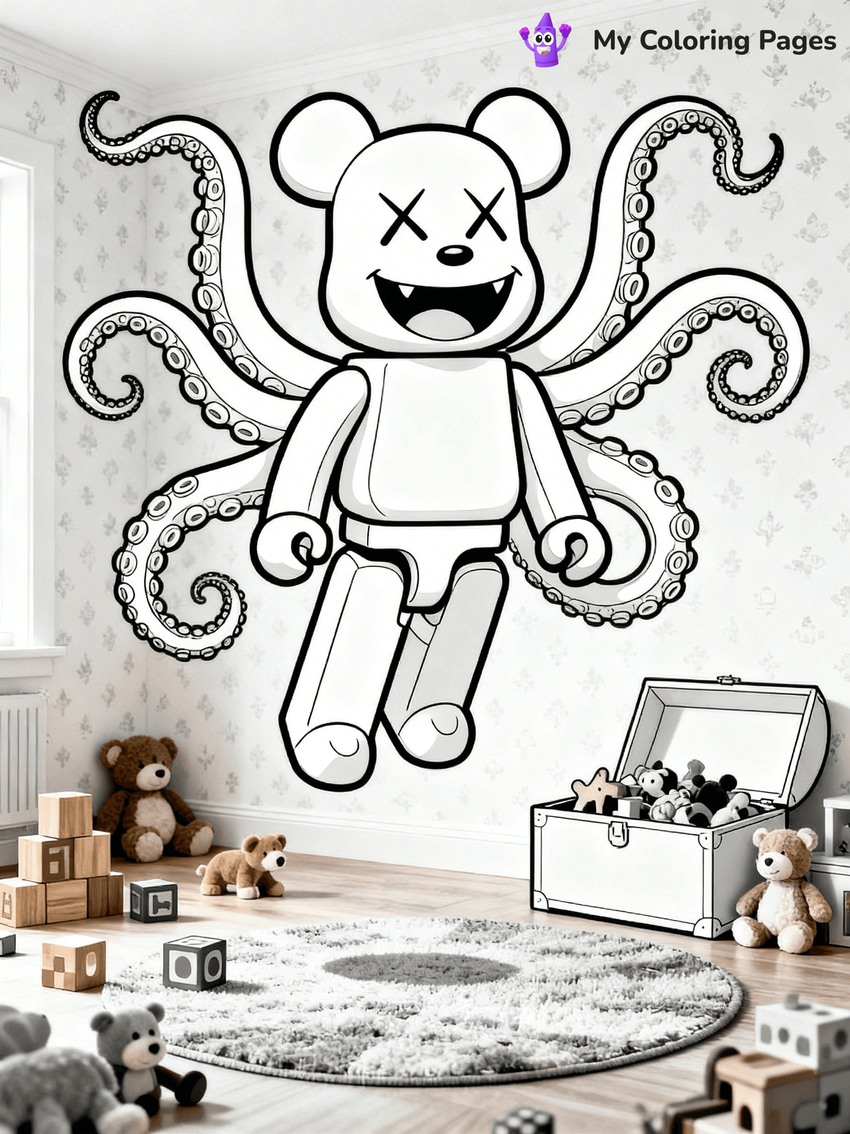 Kaws Coloring Pages - 1