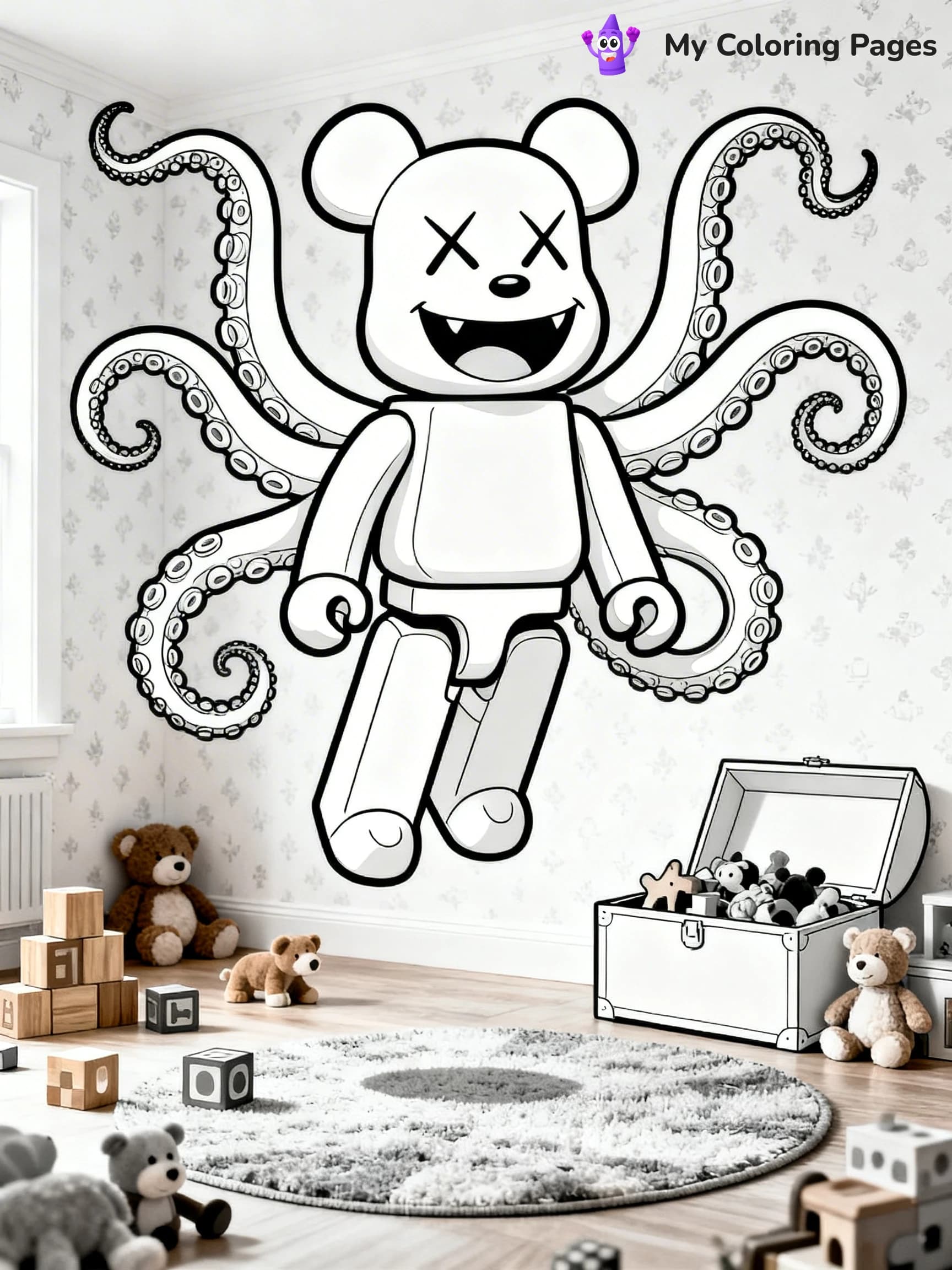 Kaws Coloring Pages - 1
