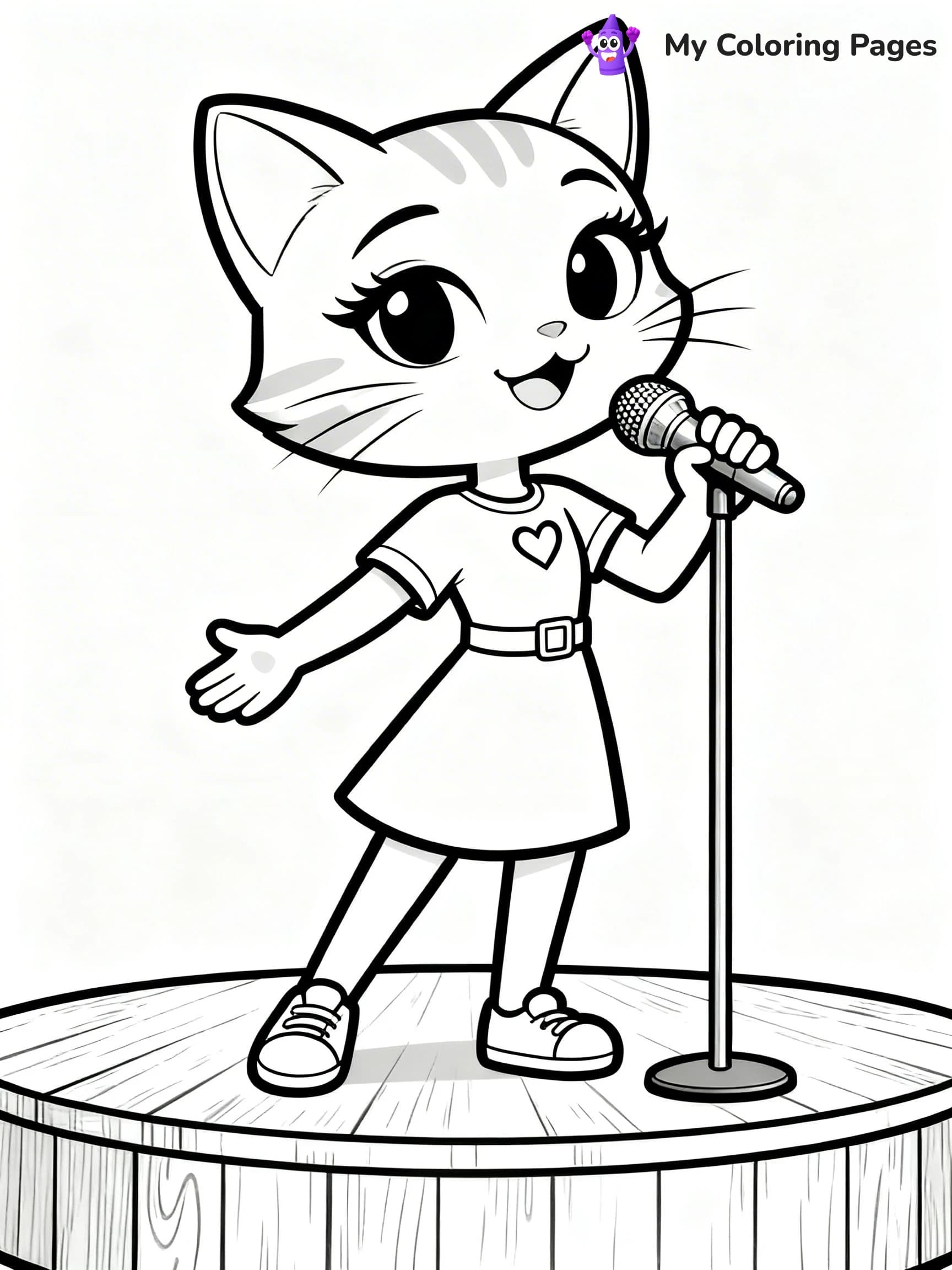 Talking Tom Coloring Pages - 14