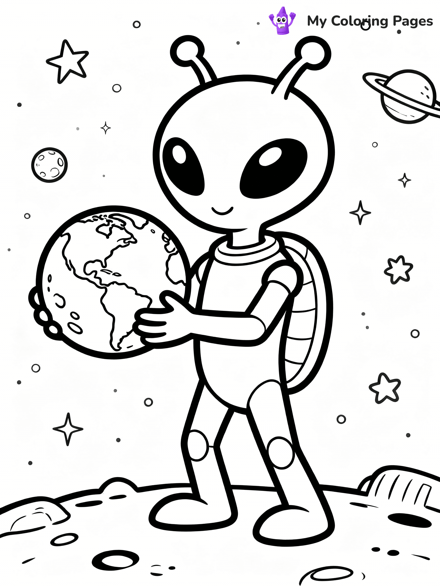 Alien Coloring Pages - 28