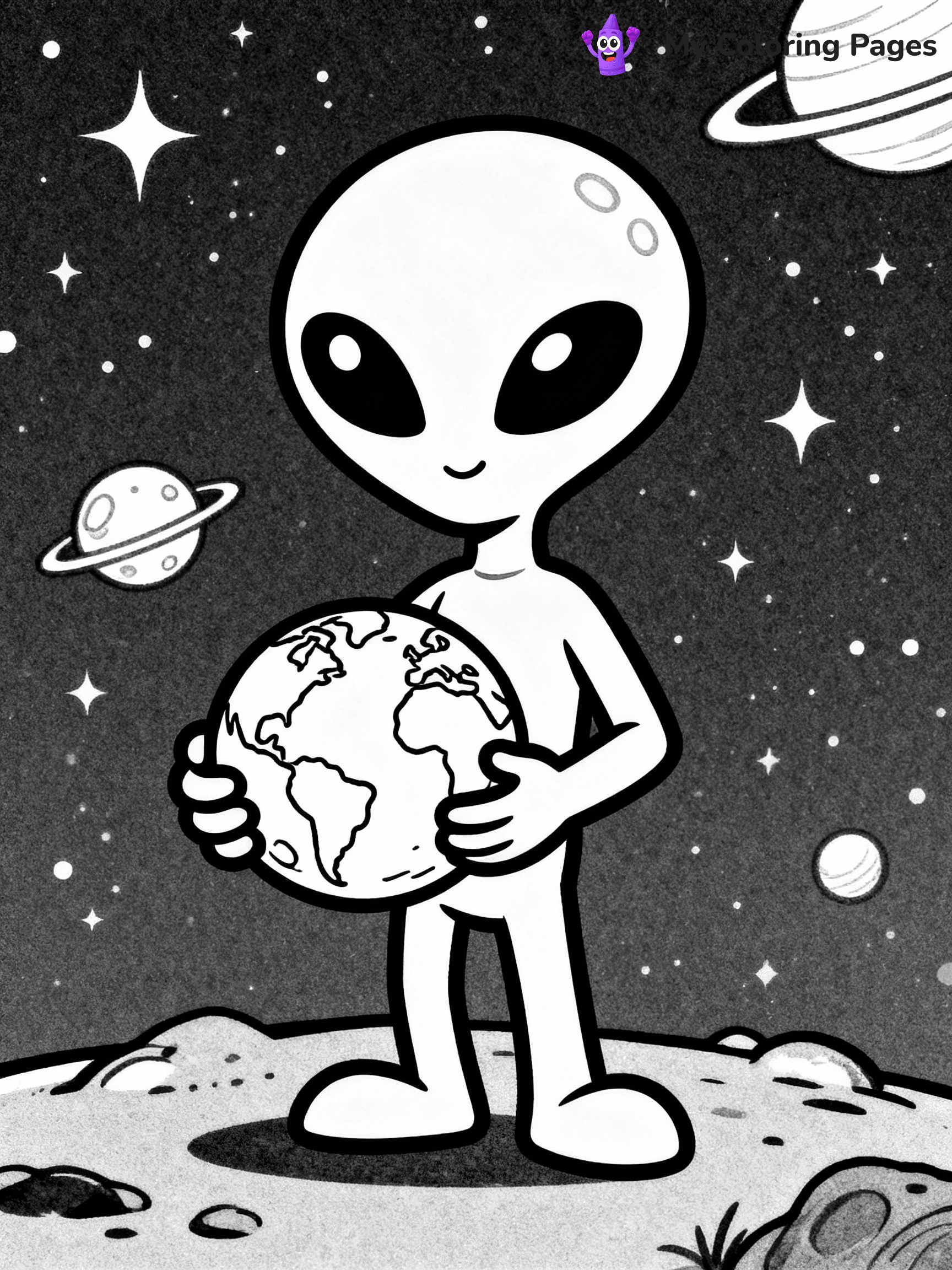 Alien Coloring Pages - 27