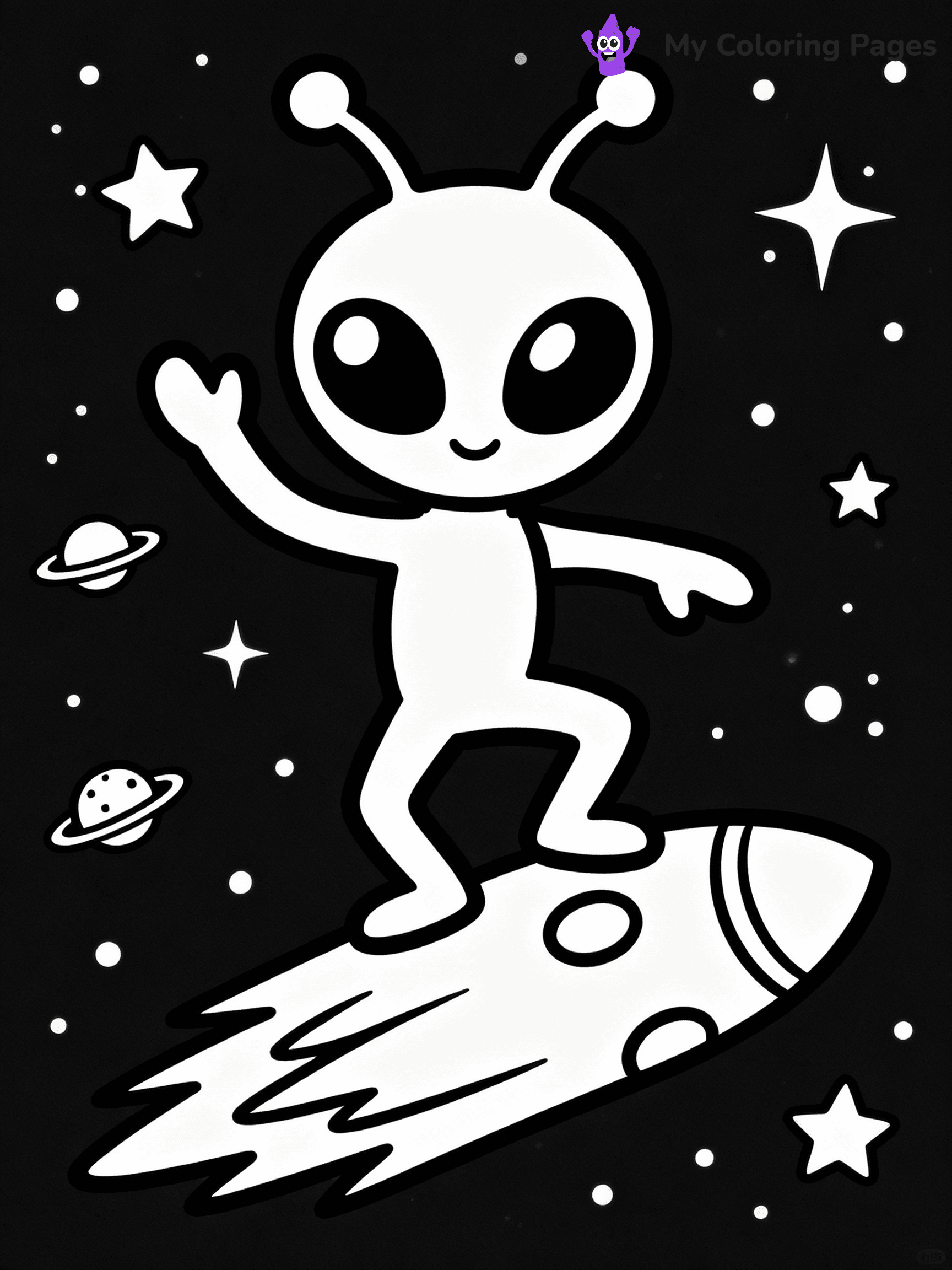 Alien Coloring Pages - 20