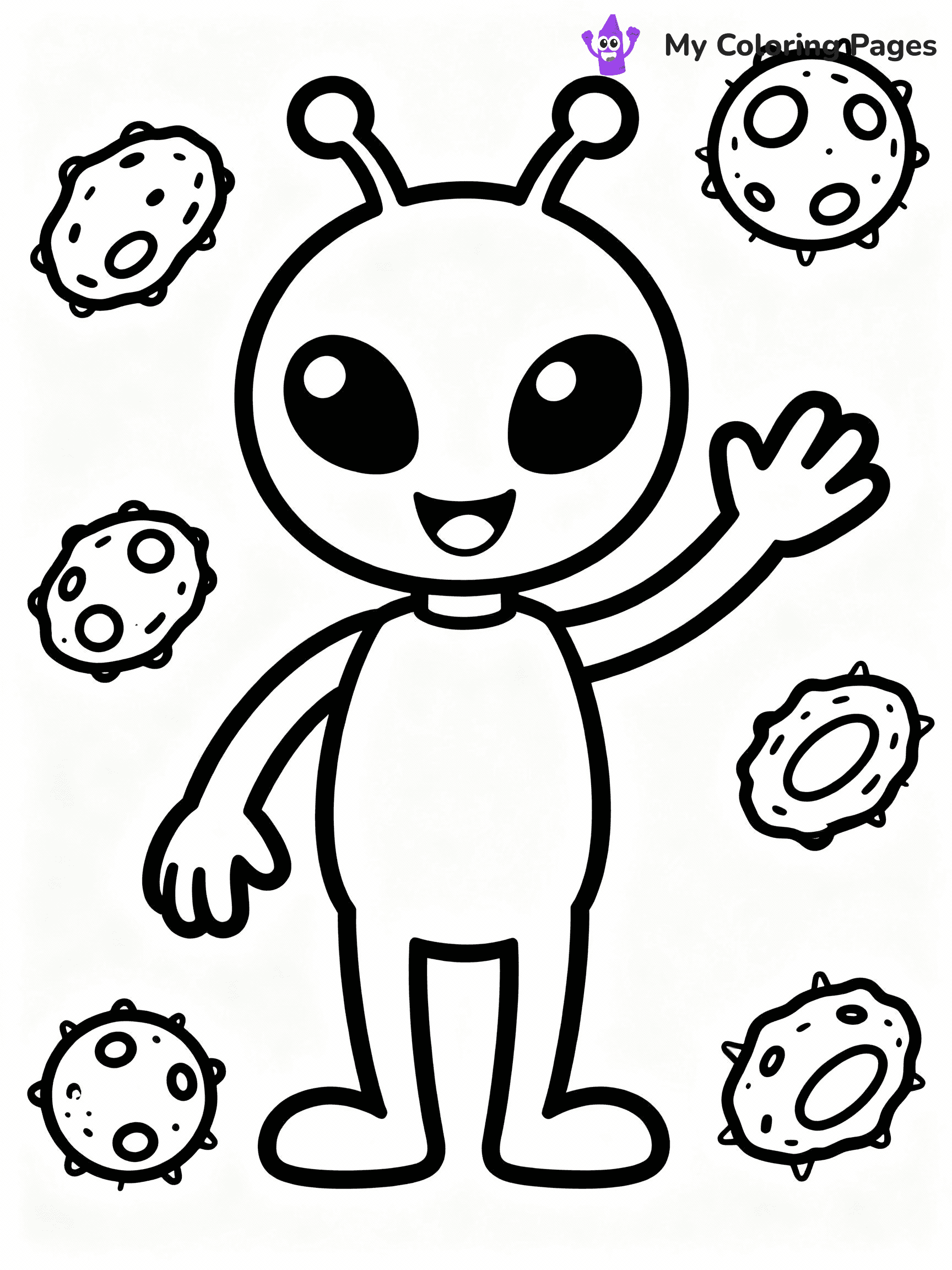 Alien Coloring Pages - 12