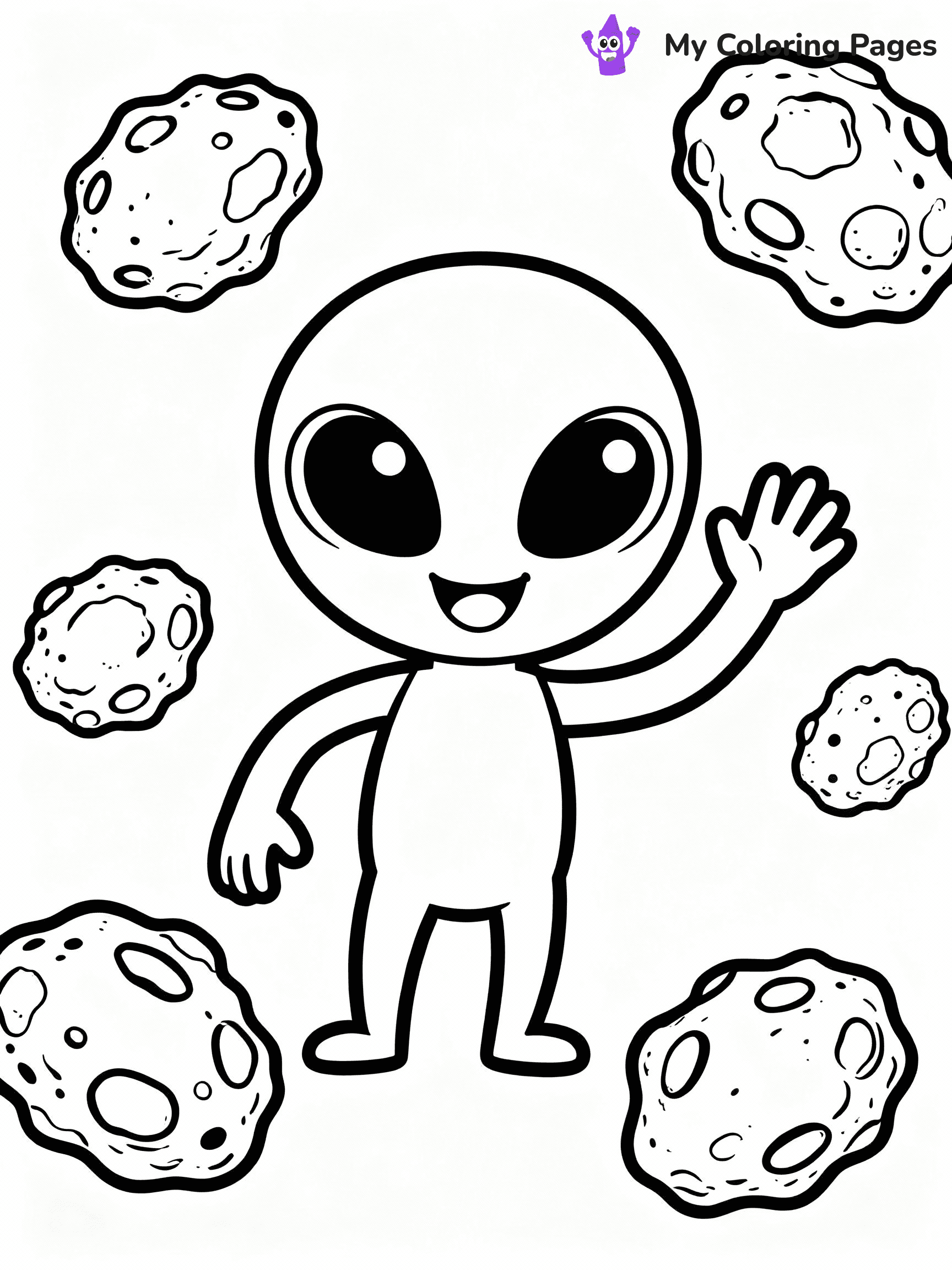 Alien Coloring Pages - 9