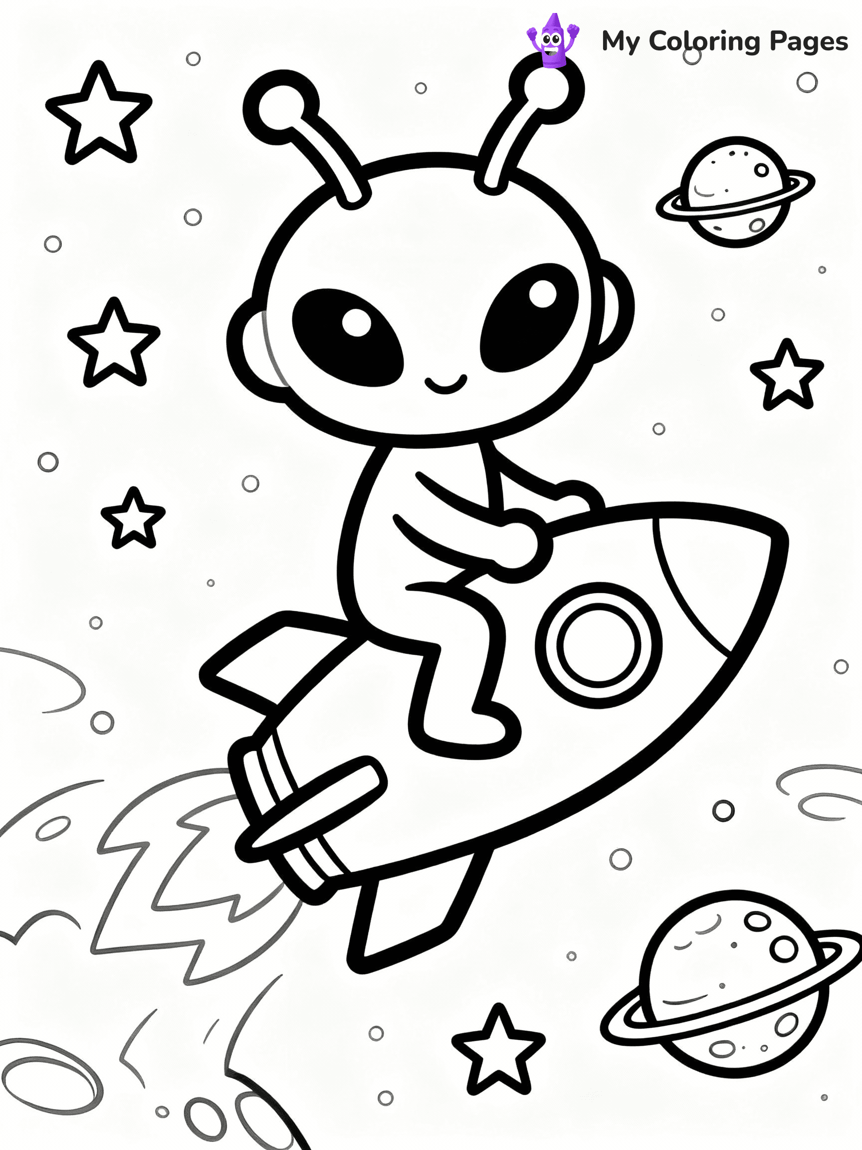 Alien Coloring Pages - 5
