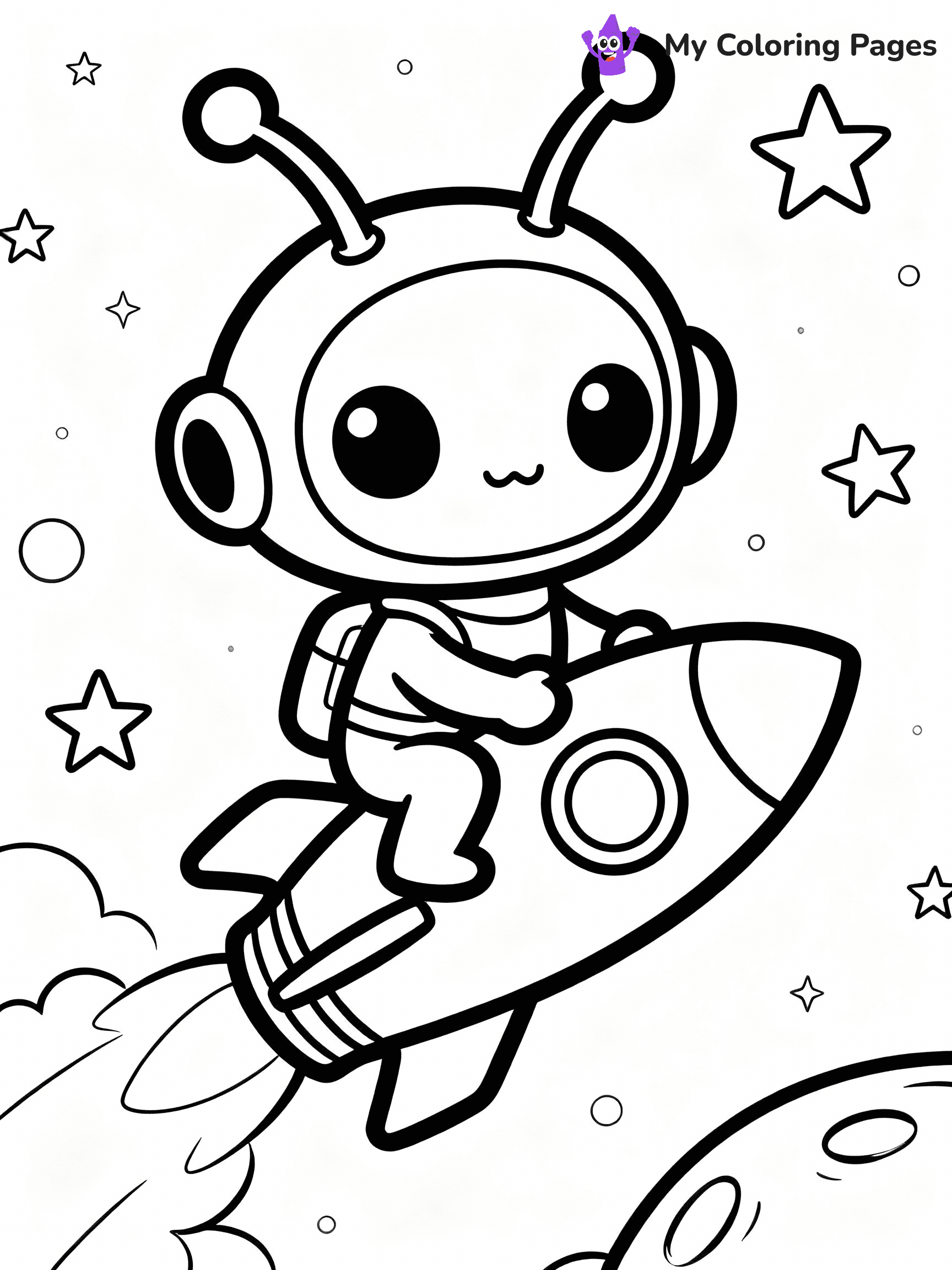 Alien Coloring Pages - 4