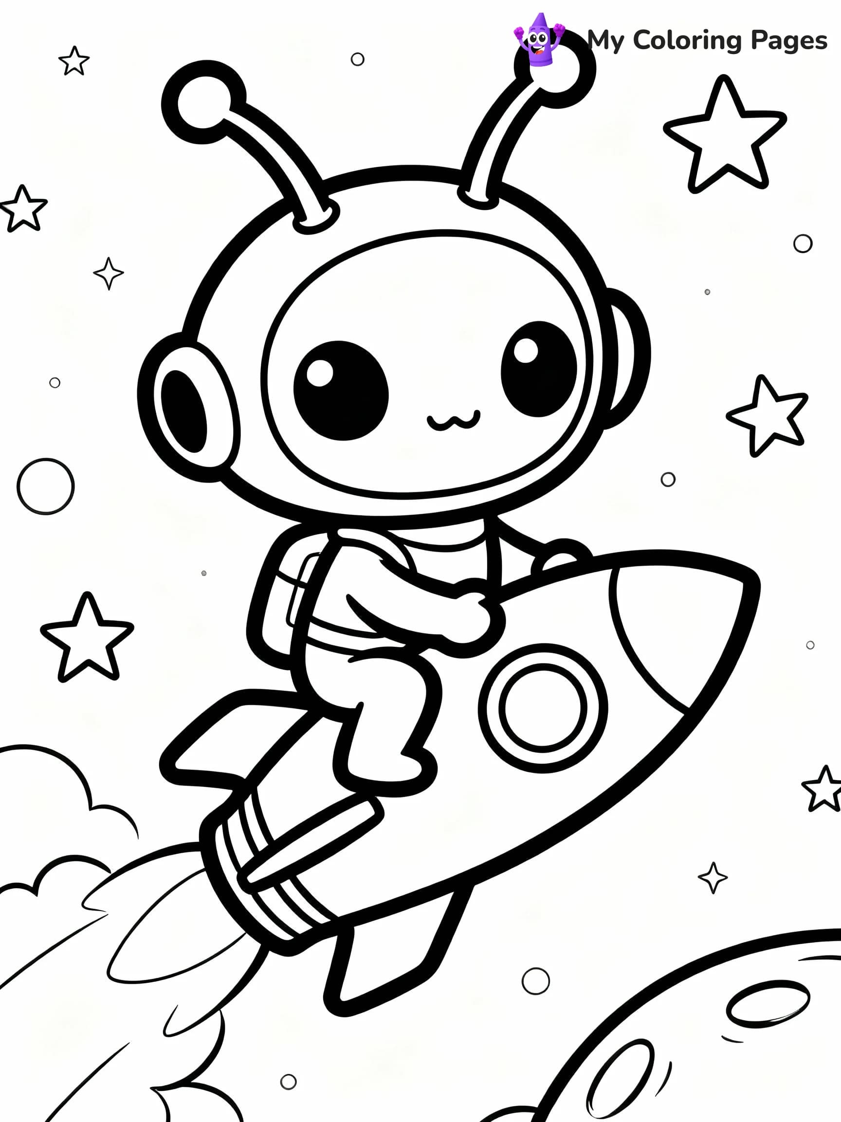 Alien Coloring Pages - 4