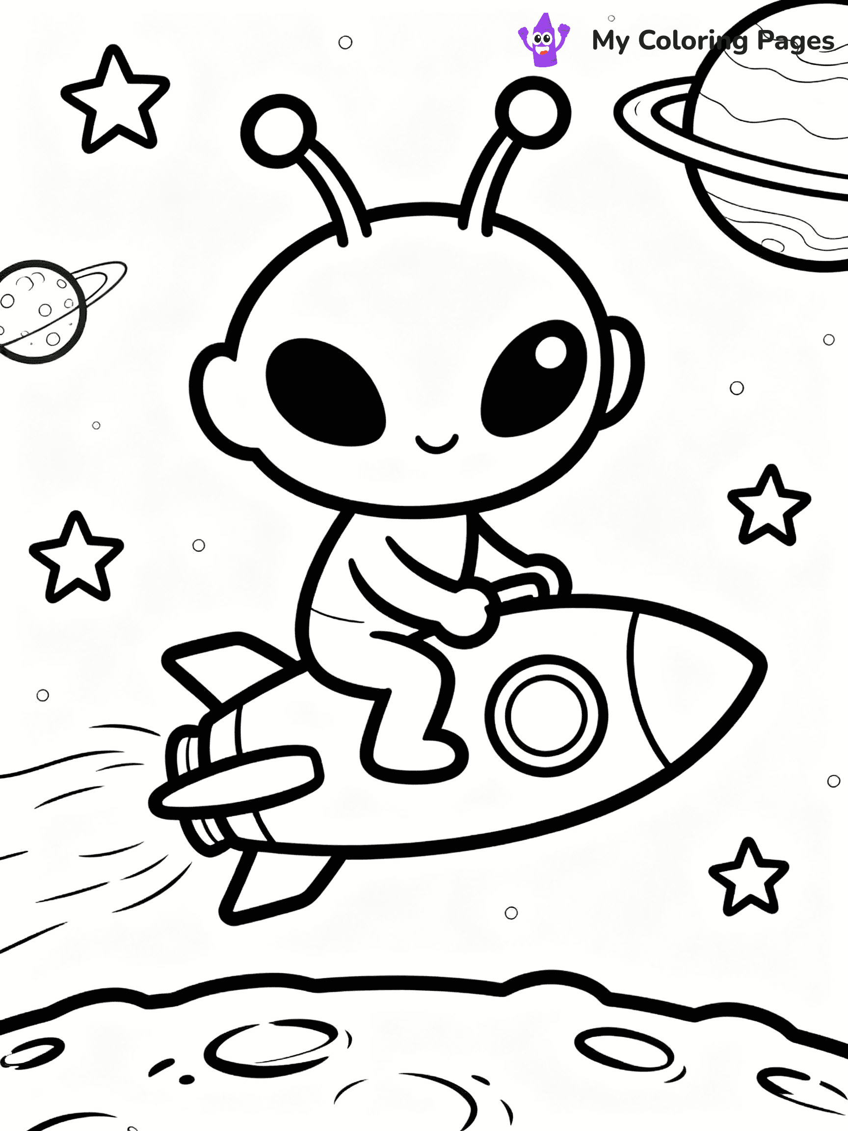 Alien Coloring Pages - 3
