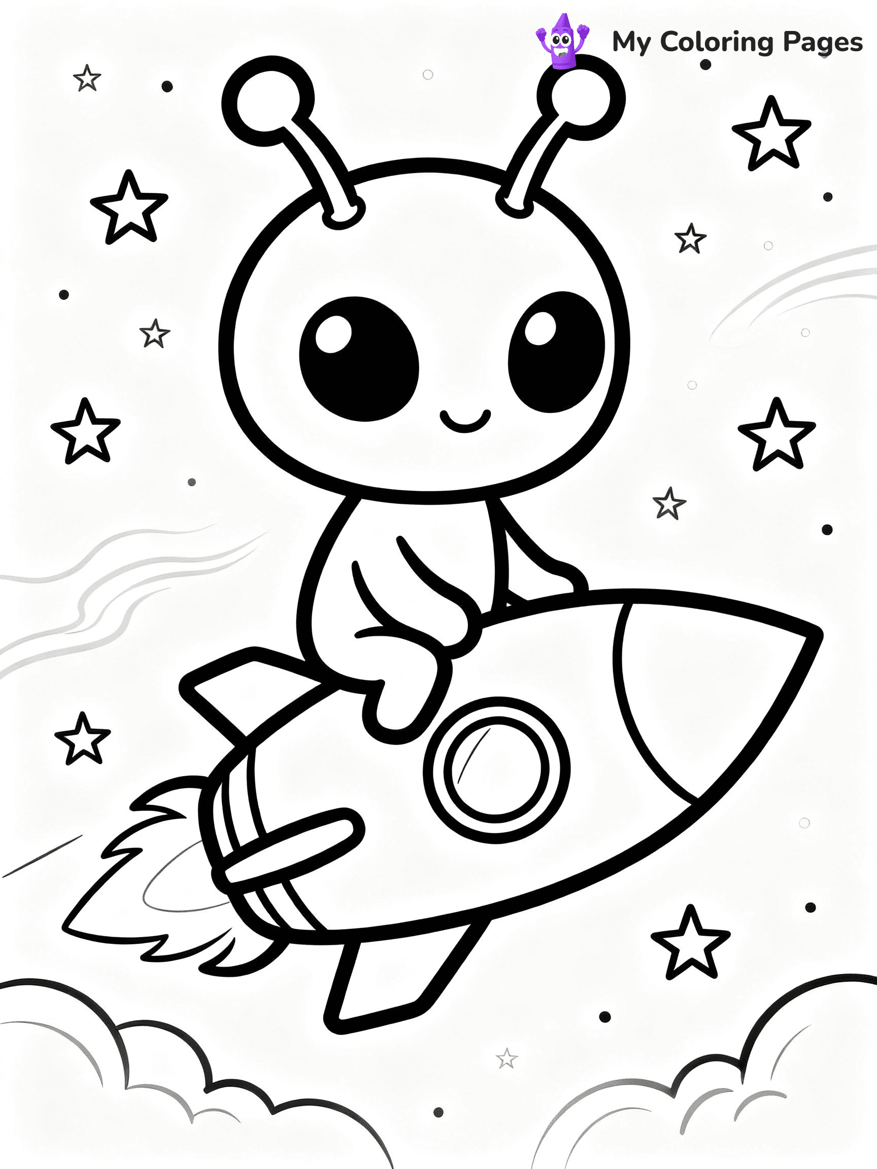 Alien Coloring Pages - 2