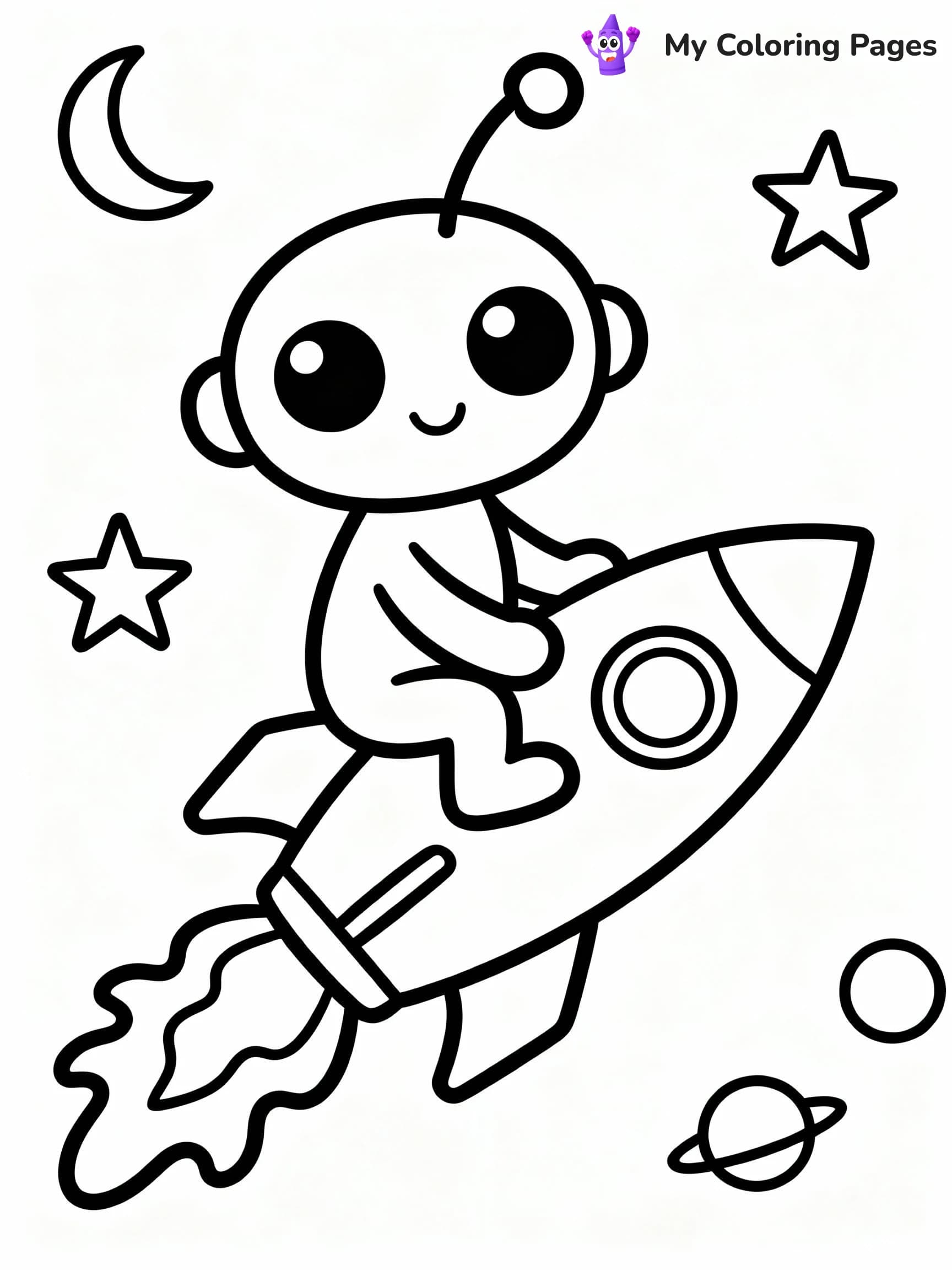 Alien Coloring Pages - 1