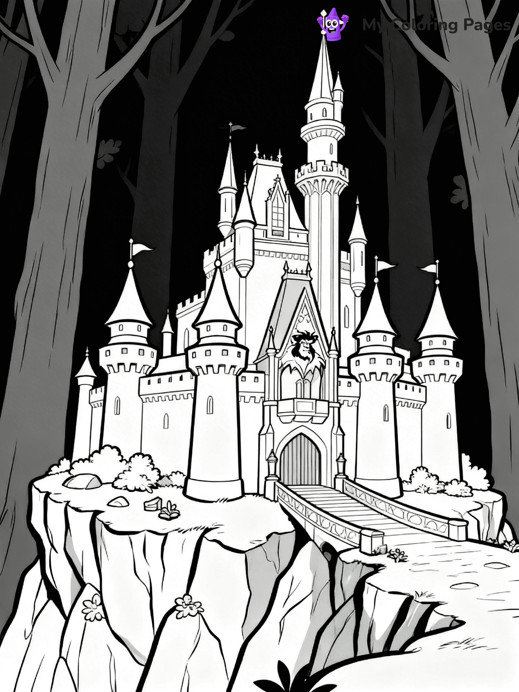 Disney Castle Coloring Pages - 24