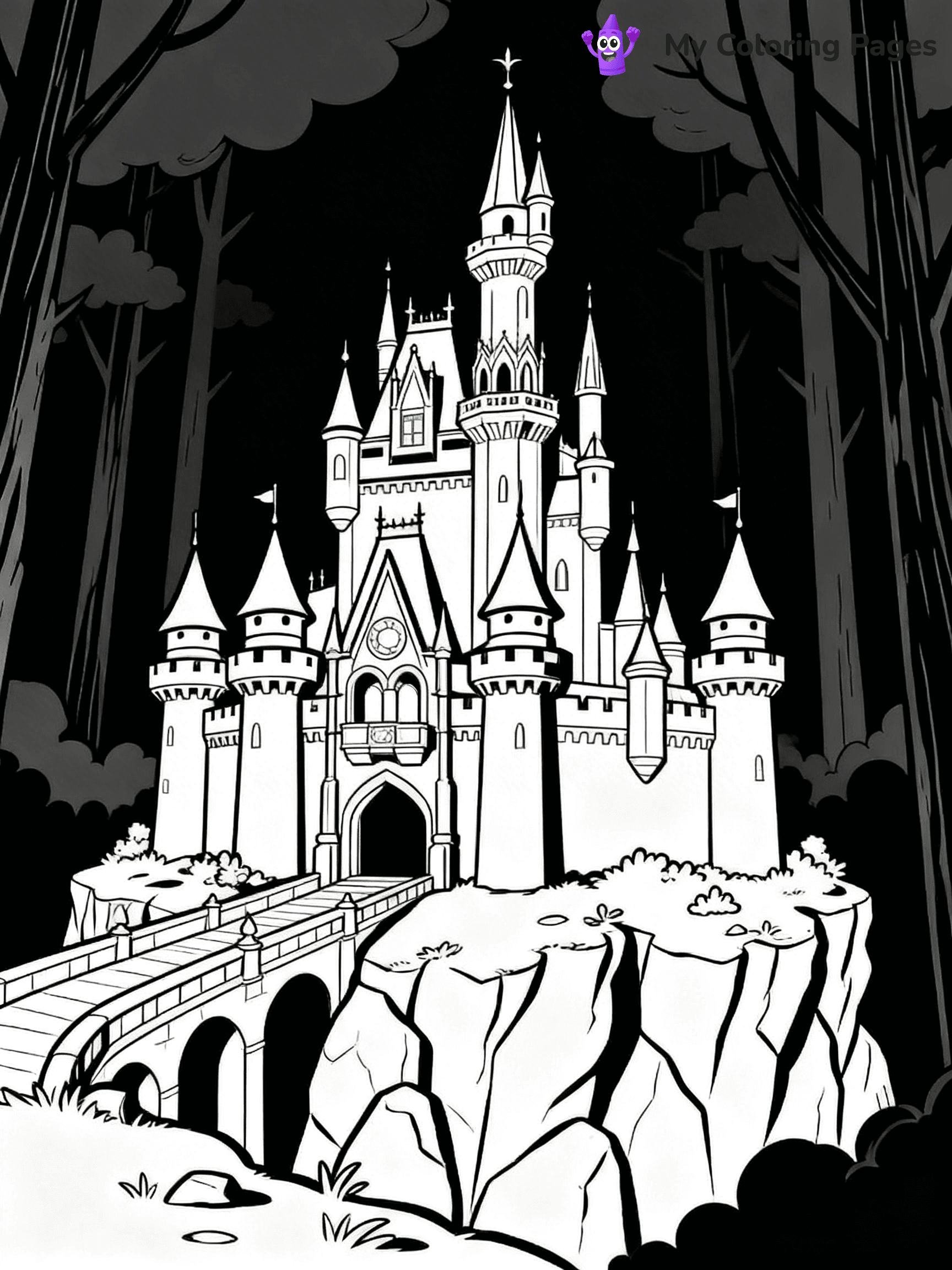 Disney Castle Coloring Pages - 23