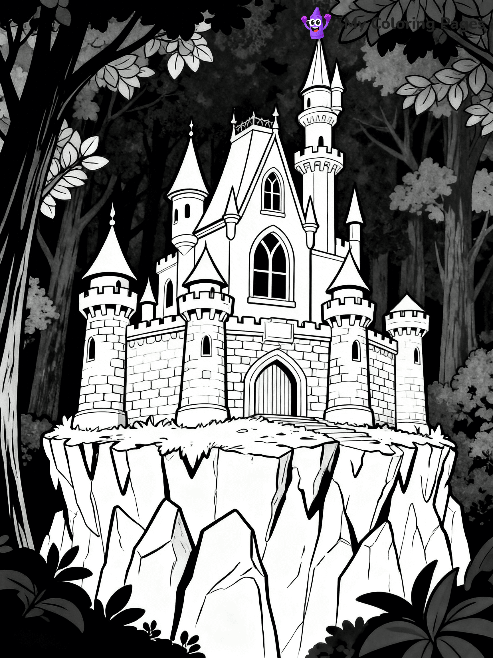 Disney Castle Coloring Pages - 22