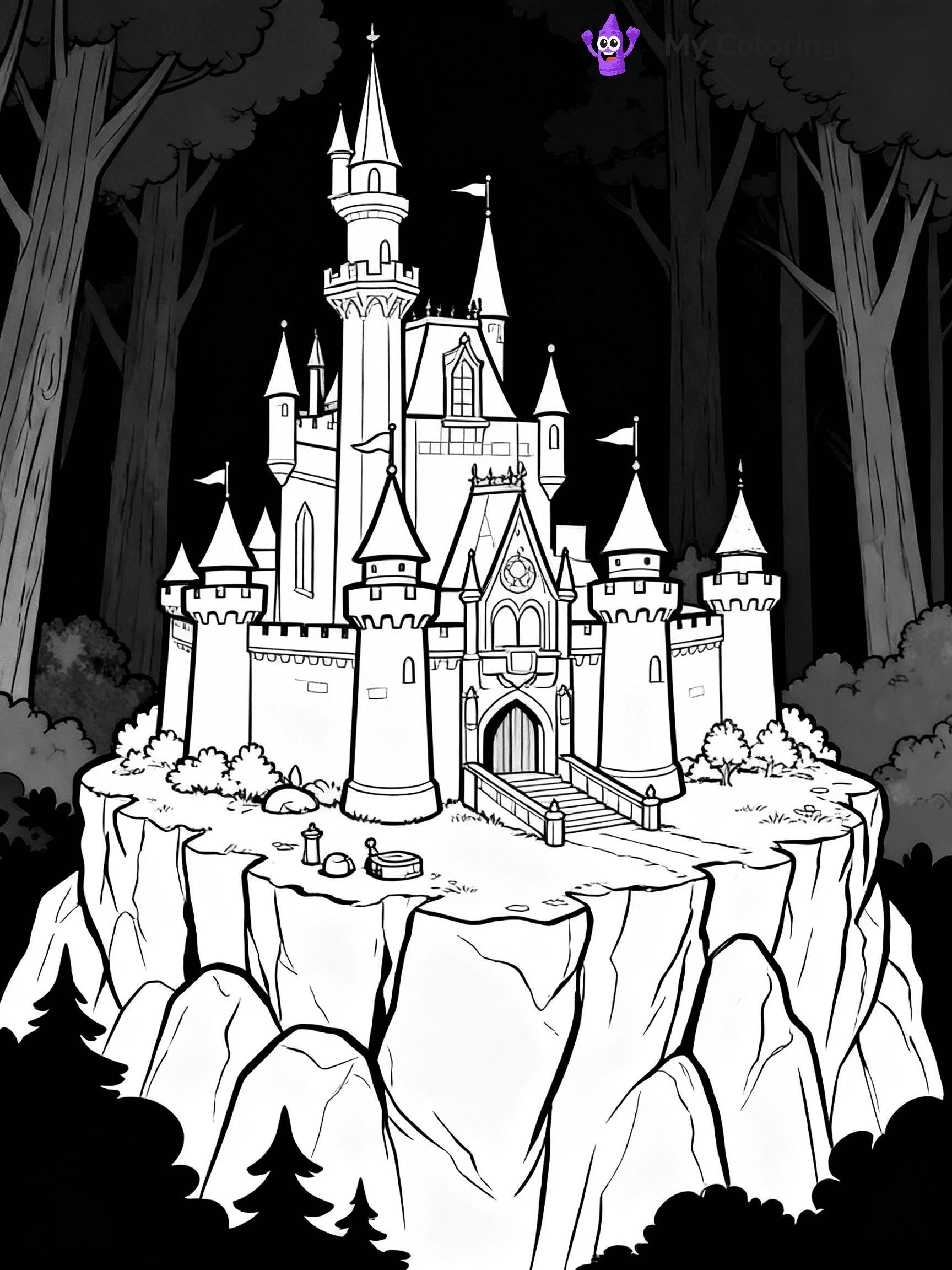 Disney Castle Coloring Pages - 21