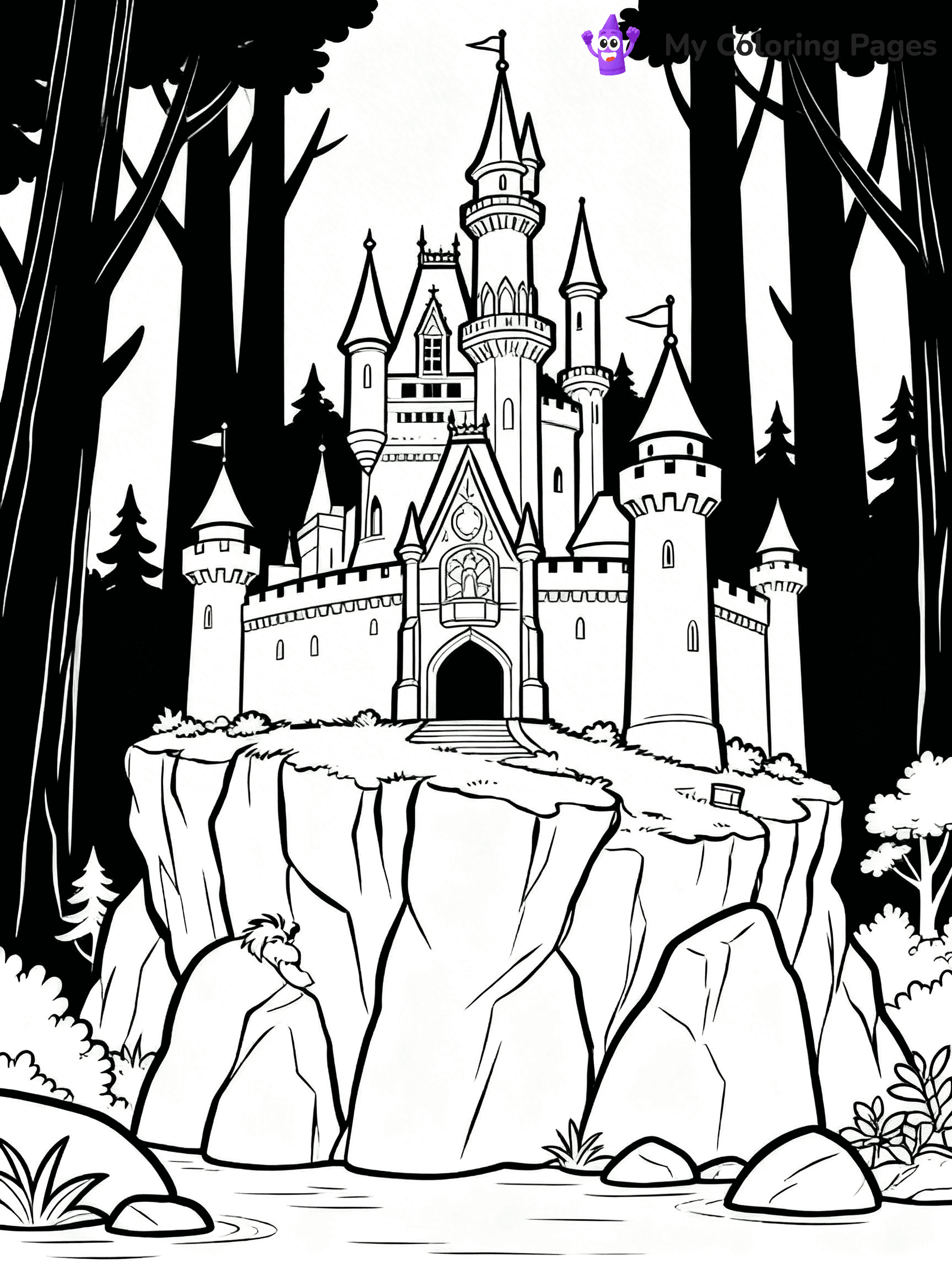 Disney Castle Coloring Pages - 20