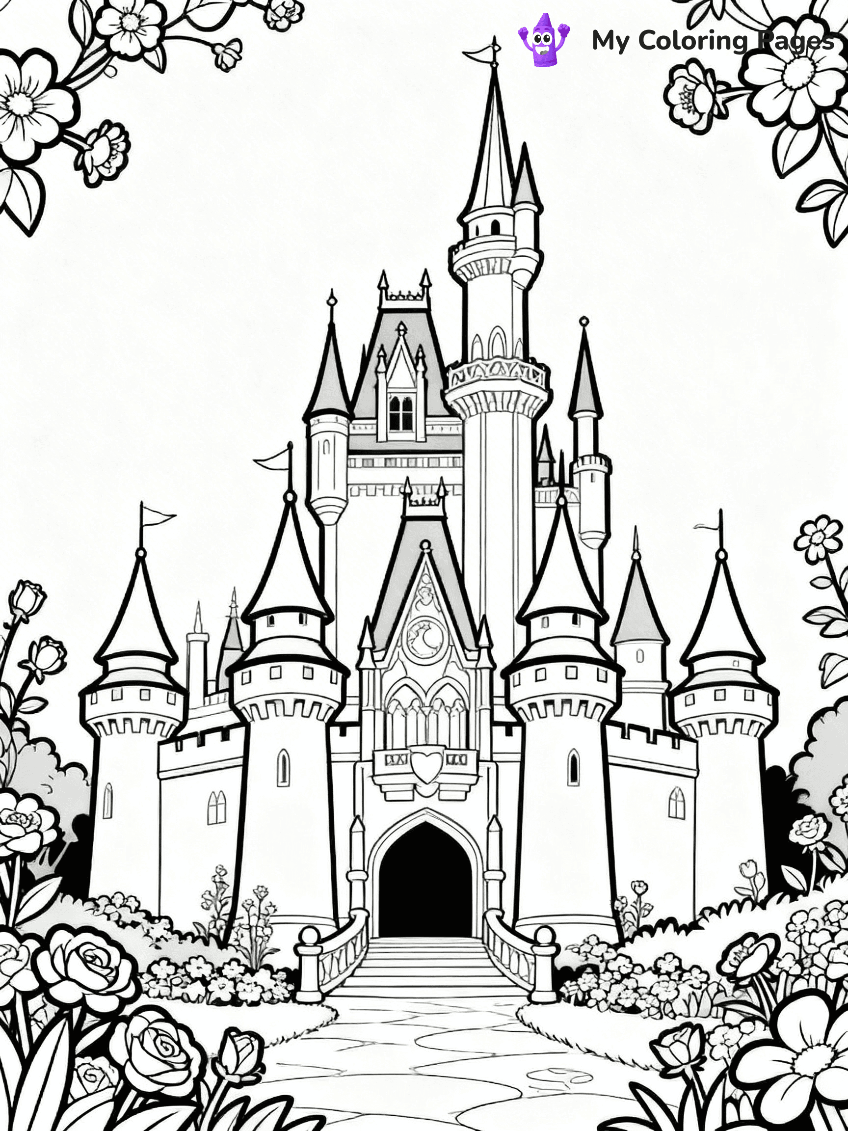 Disney Castle Coloring Pages - 19