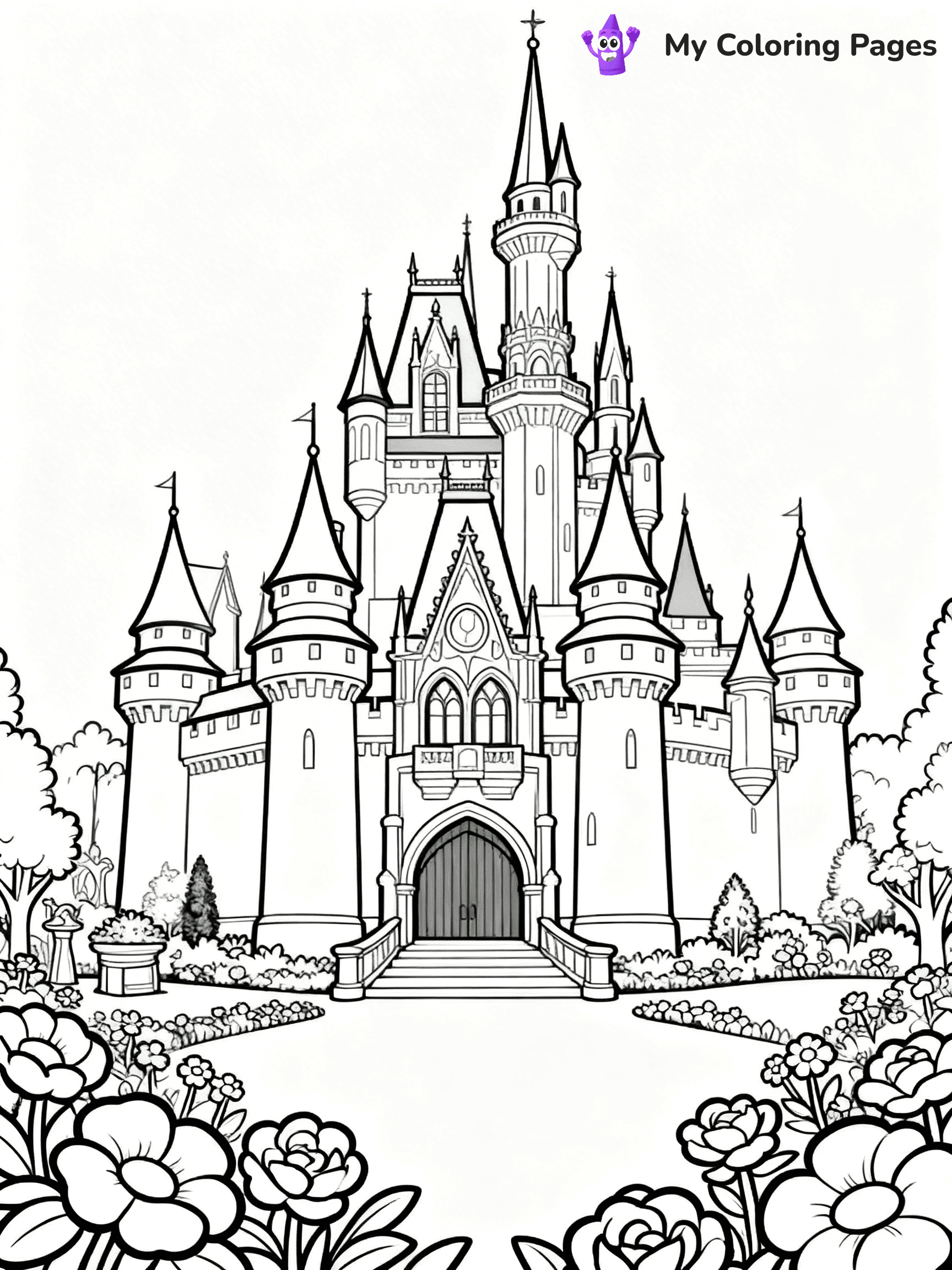 Disney Castle Coloring Pages - 18