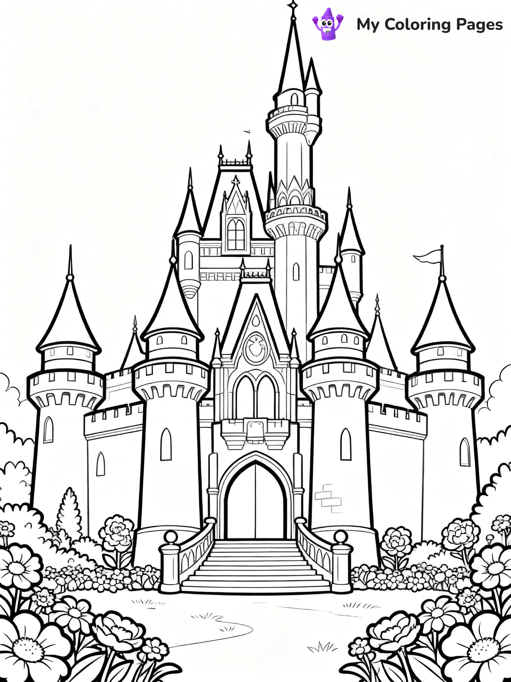 Disney Castle Coloring Pages - 17