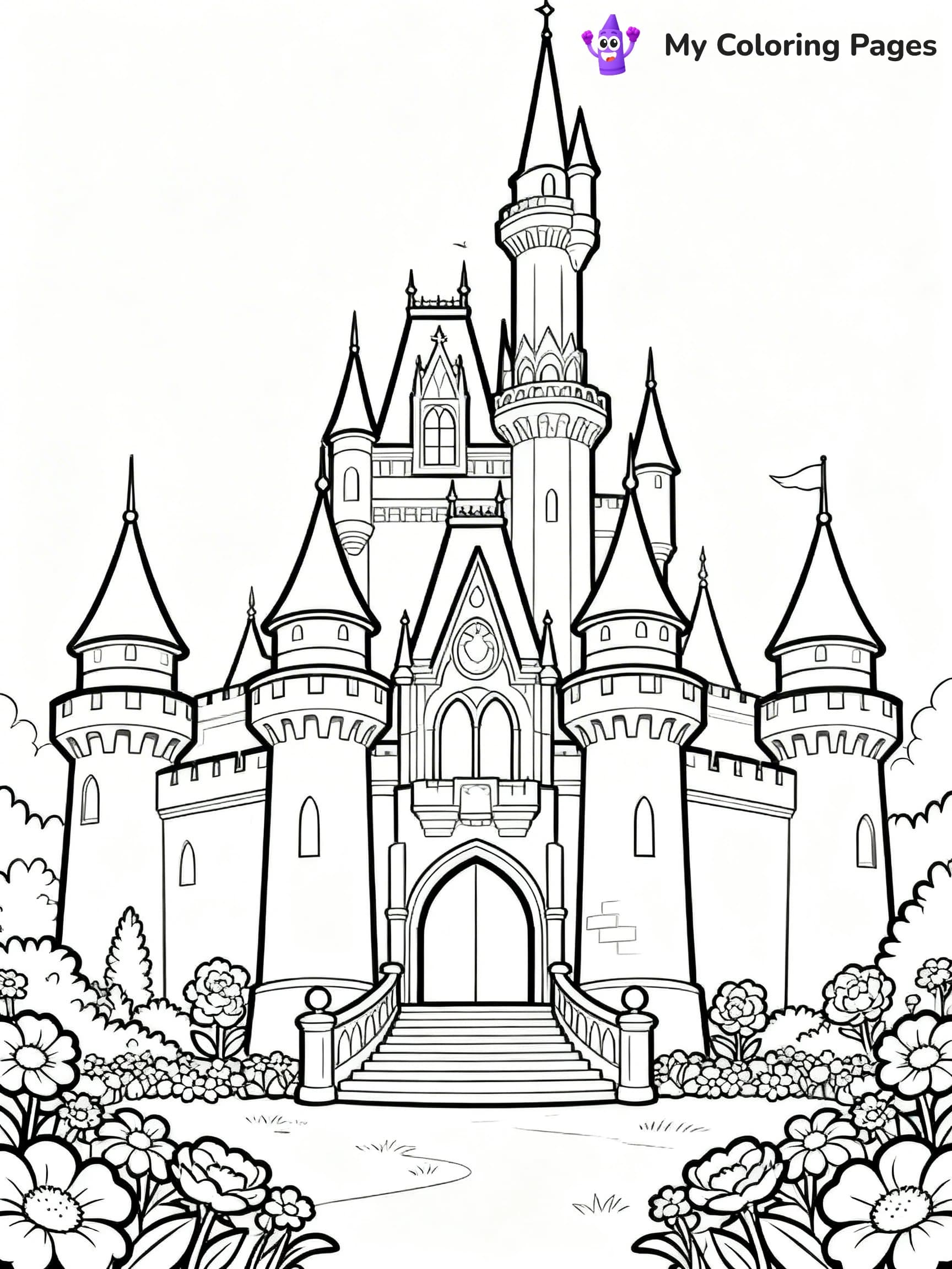 Disney Castle Coloring Pages - 17