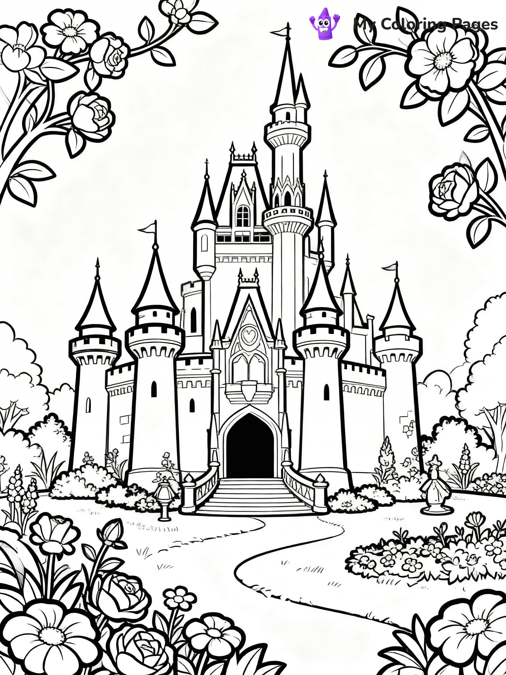 Disney Castle Coloring Pages - 16