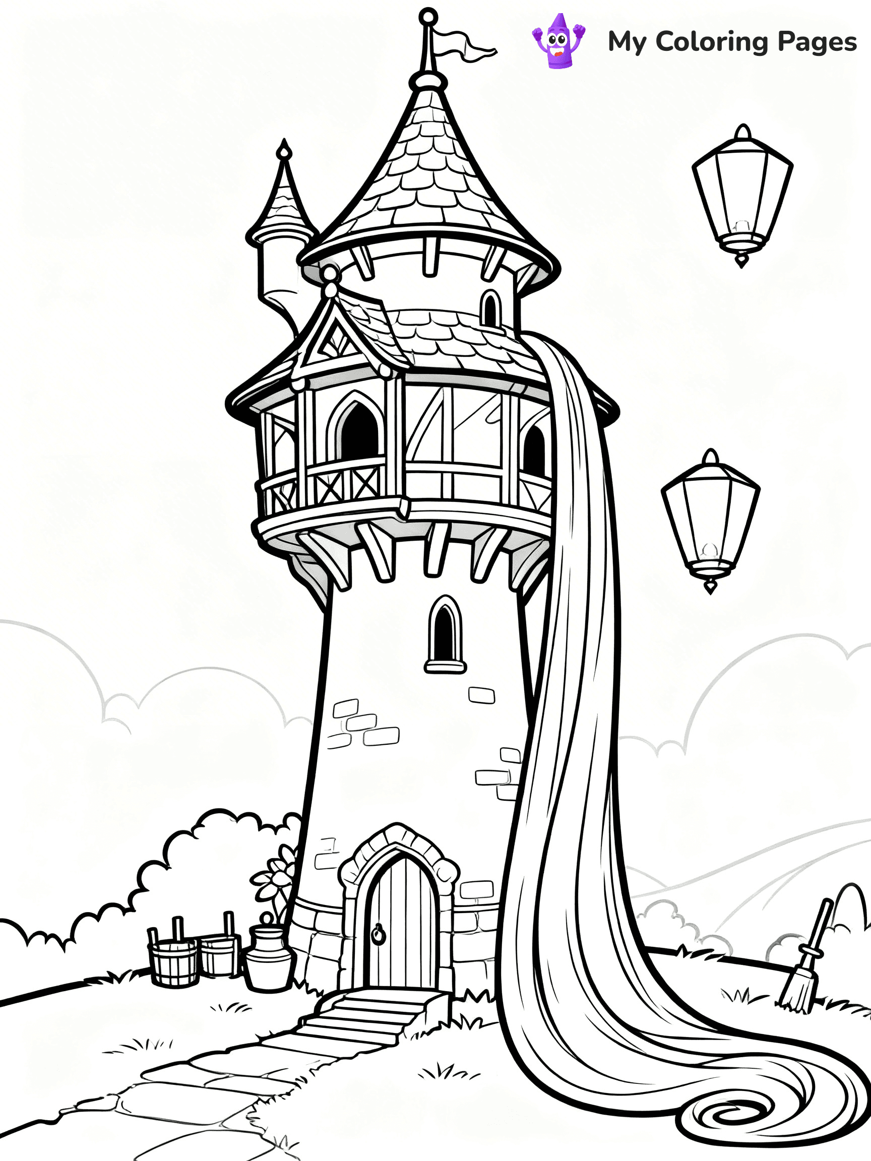 Disney Castle Coloring Pages - 10