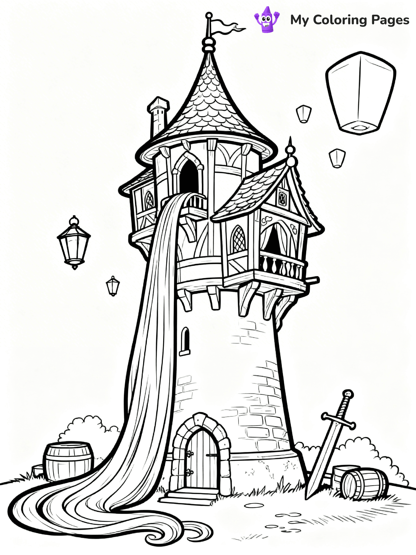 Disney Castle Coloring Pages - 9