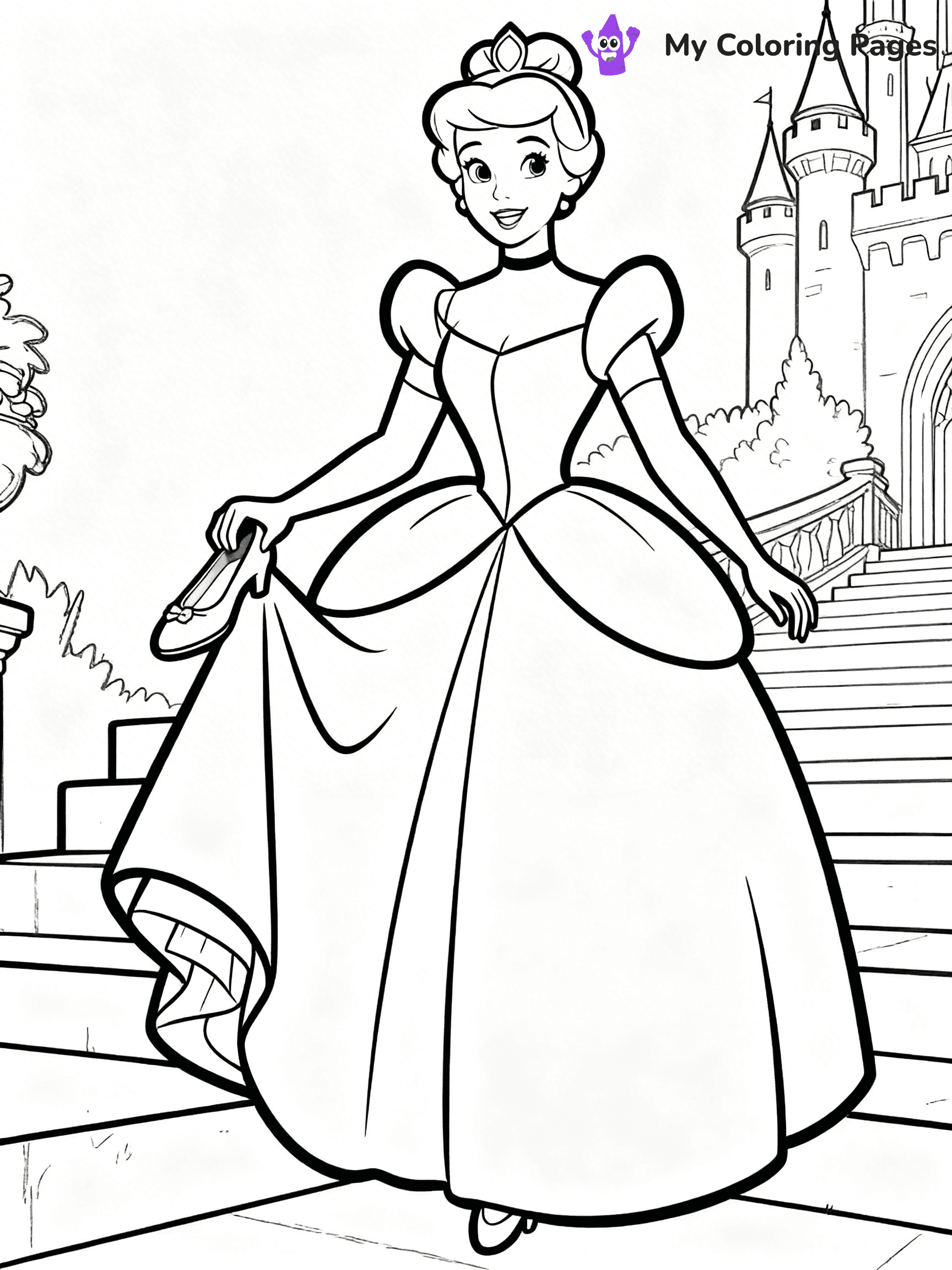 Disney Castle Coloring Pages - 2