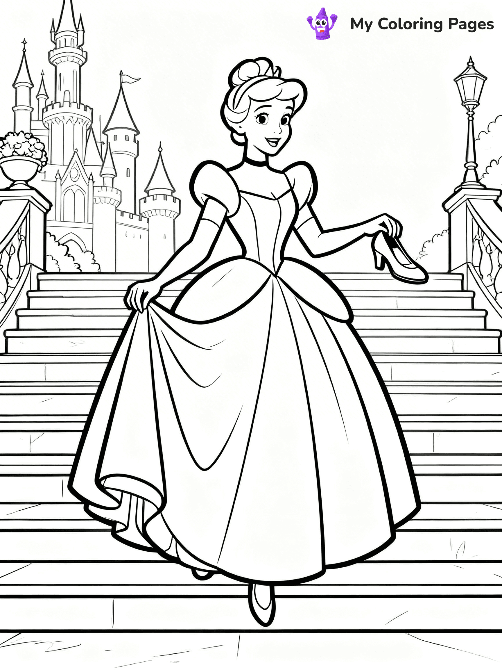 Disney Castle Coloring Pages - 1