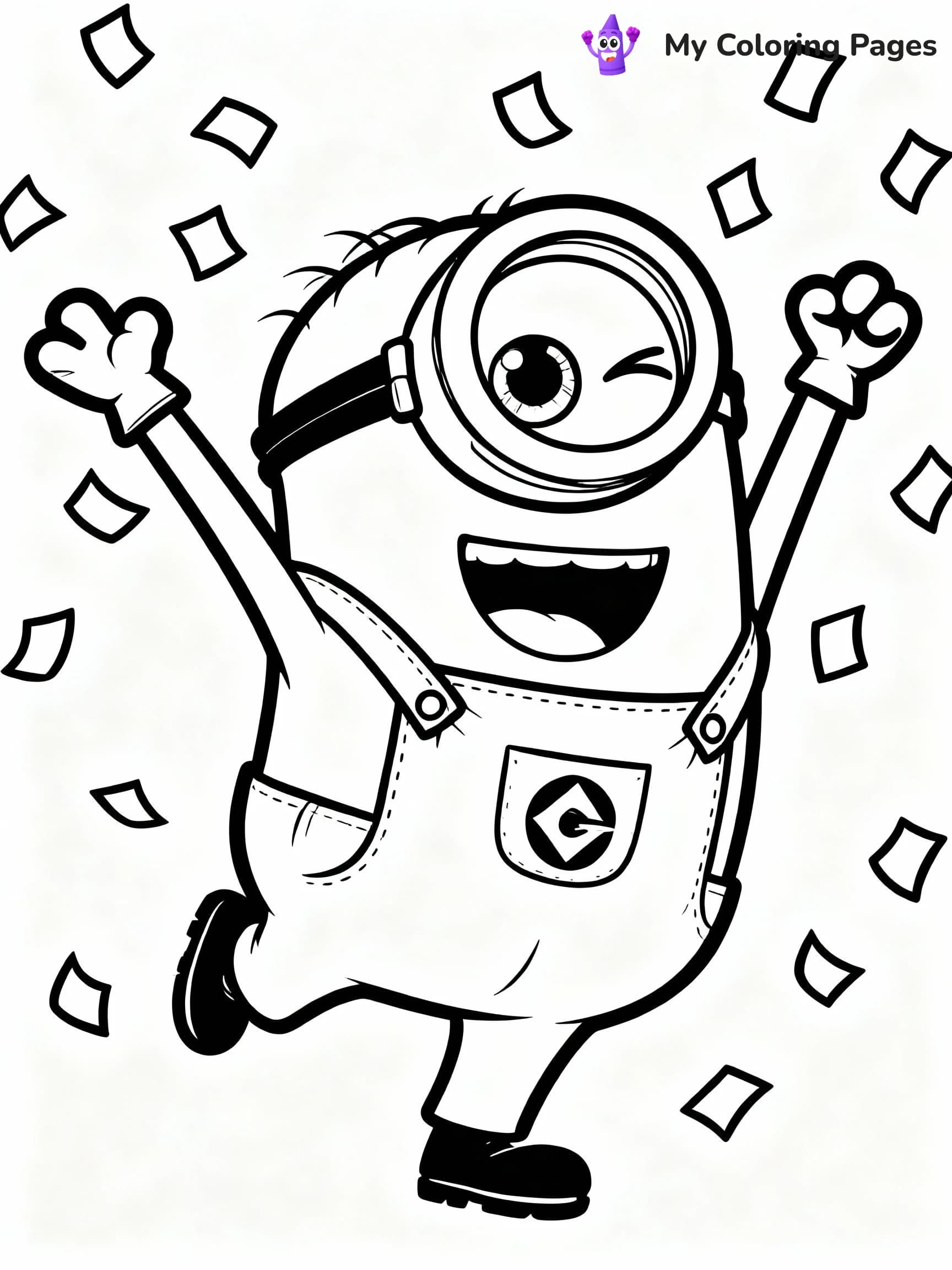Minions Coloring Pages - 1