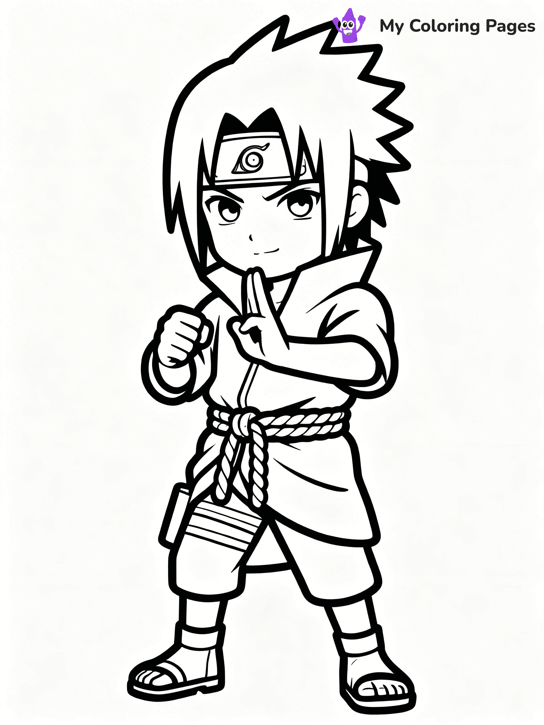 Sasuke Coloring Pages - 1