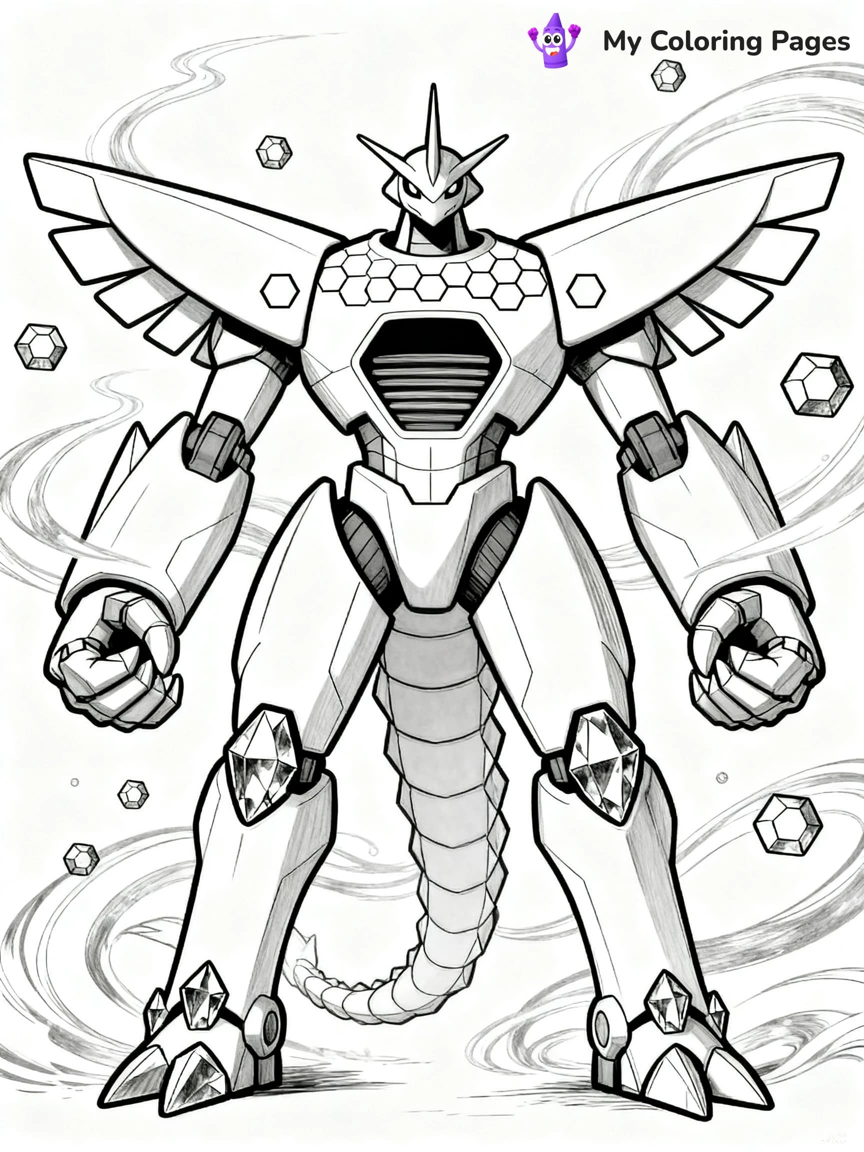 Zygarde Coloring Pages - 14