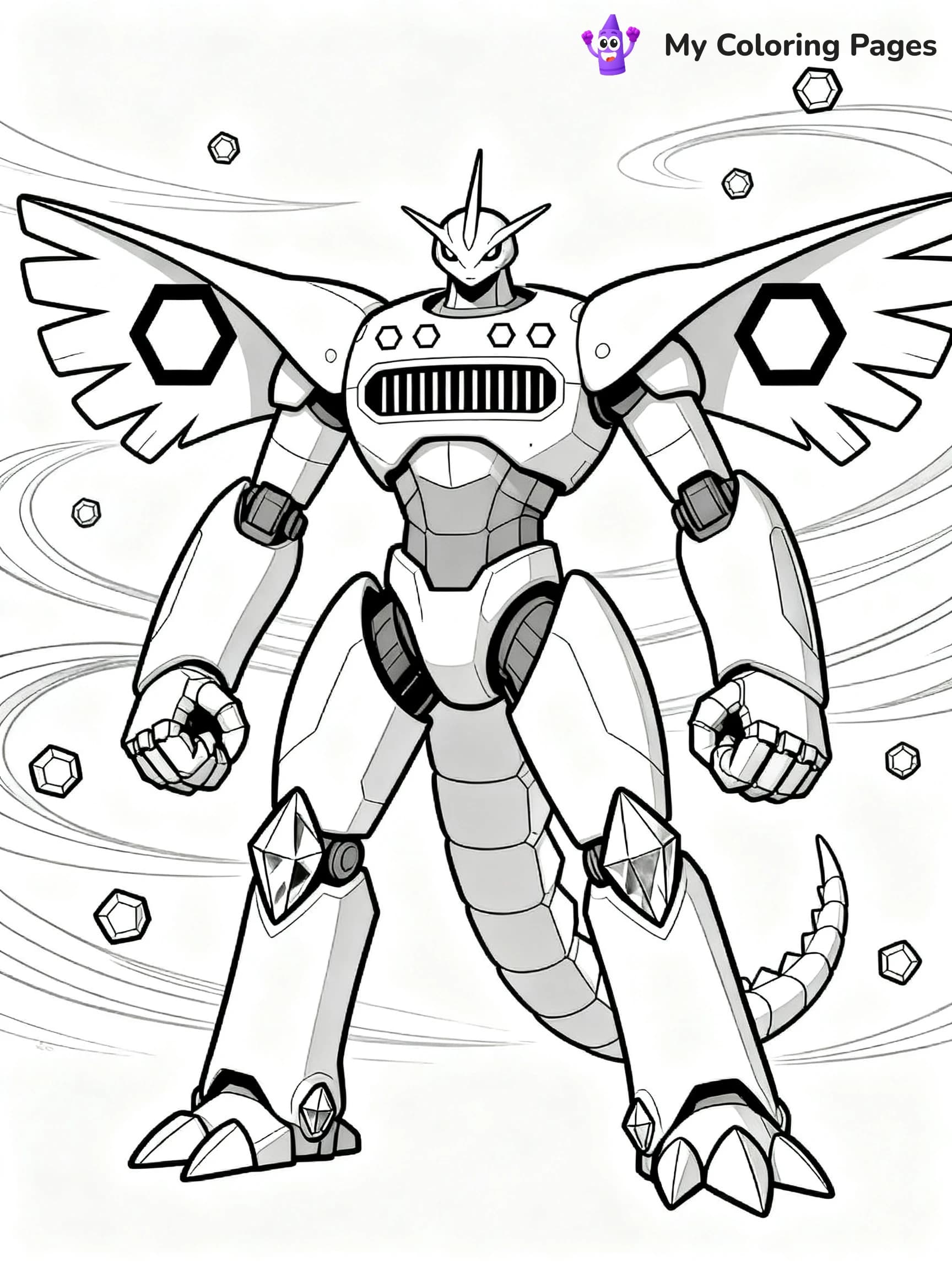 Zygarde Coloring Pages - 13