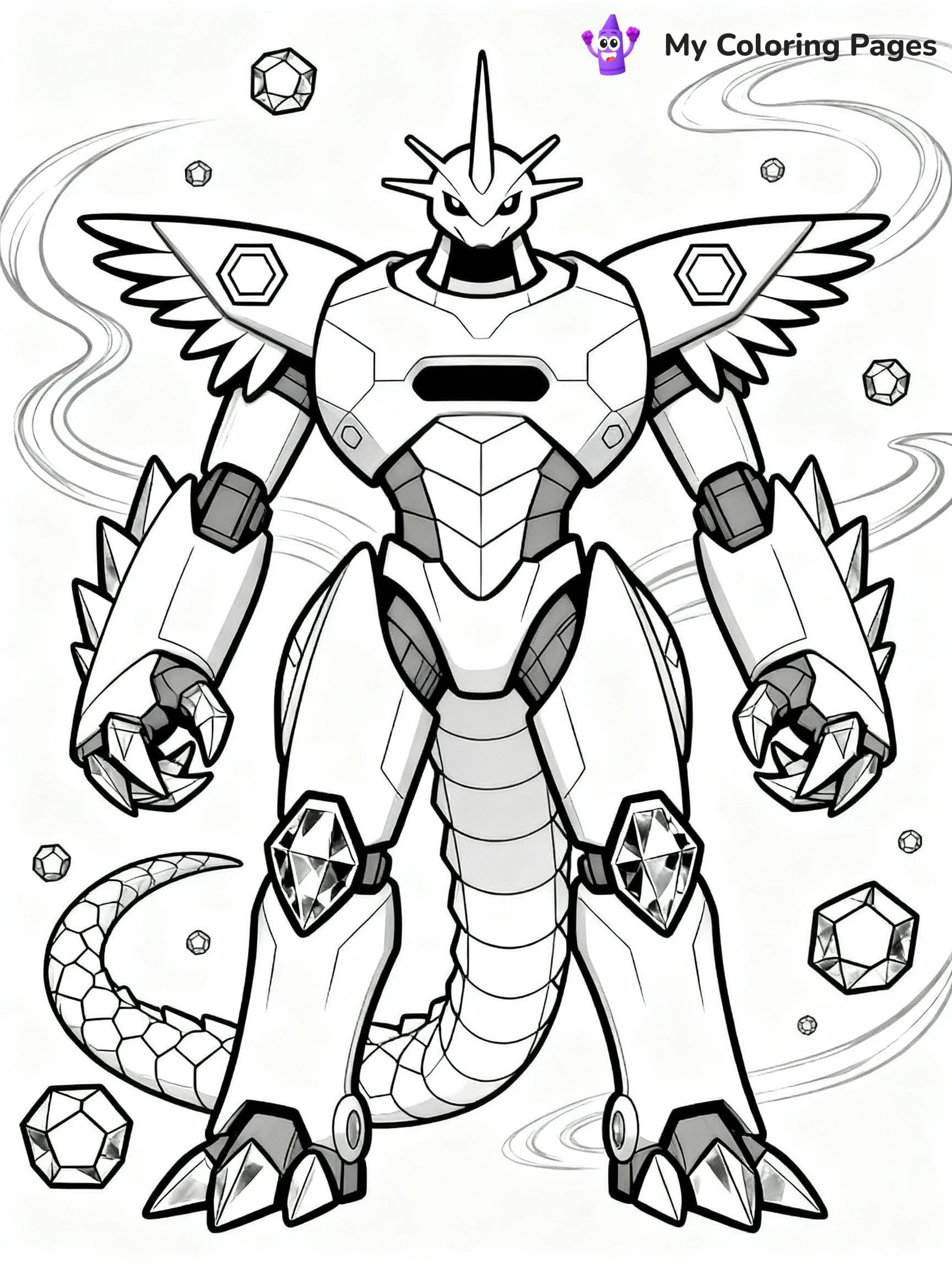 Zygarde Coloring Pages - 12