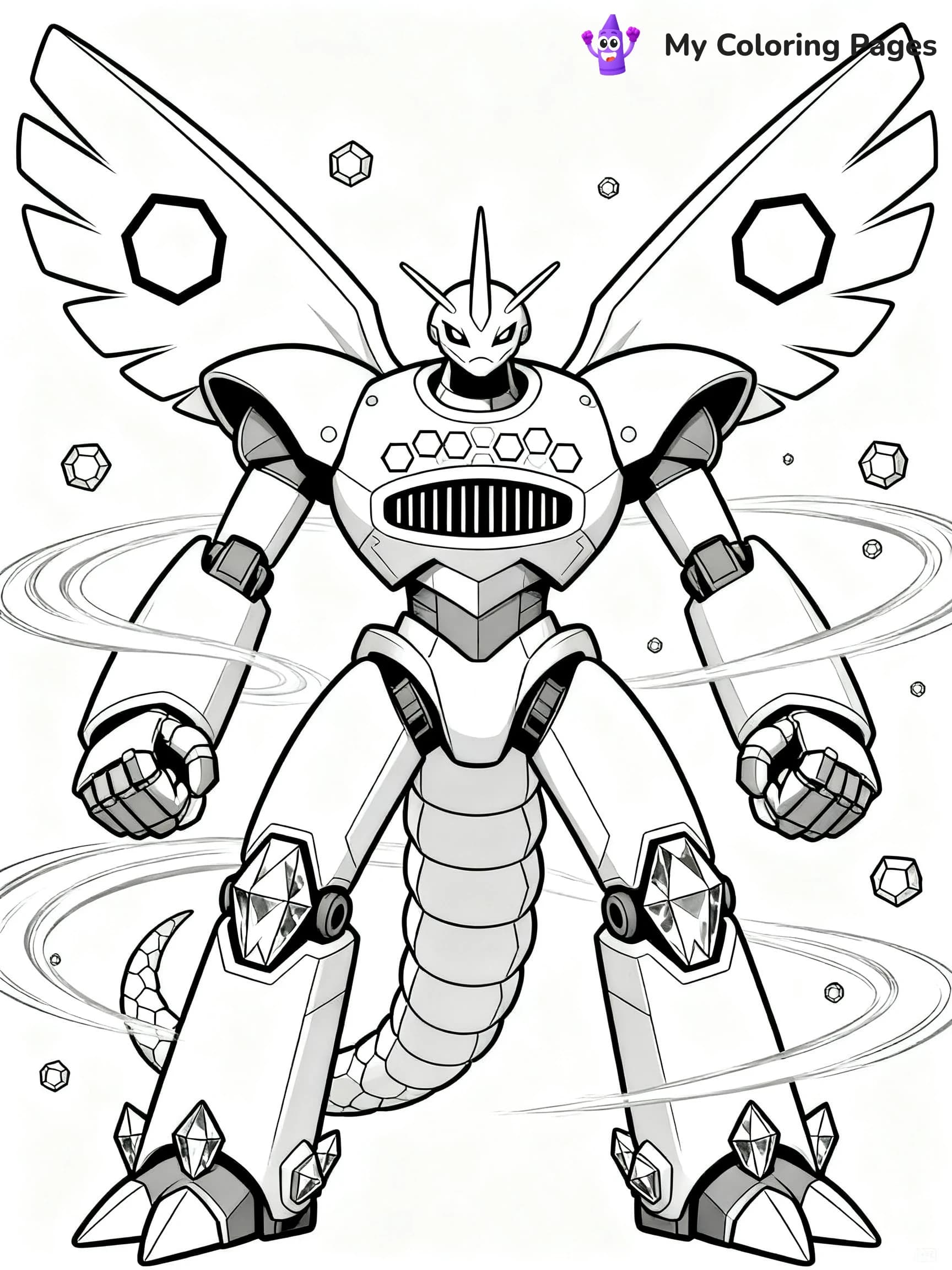Zygarde Coloring Pages - 9