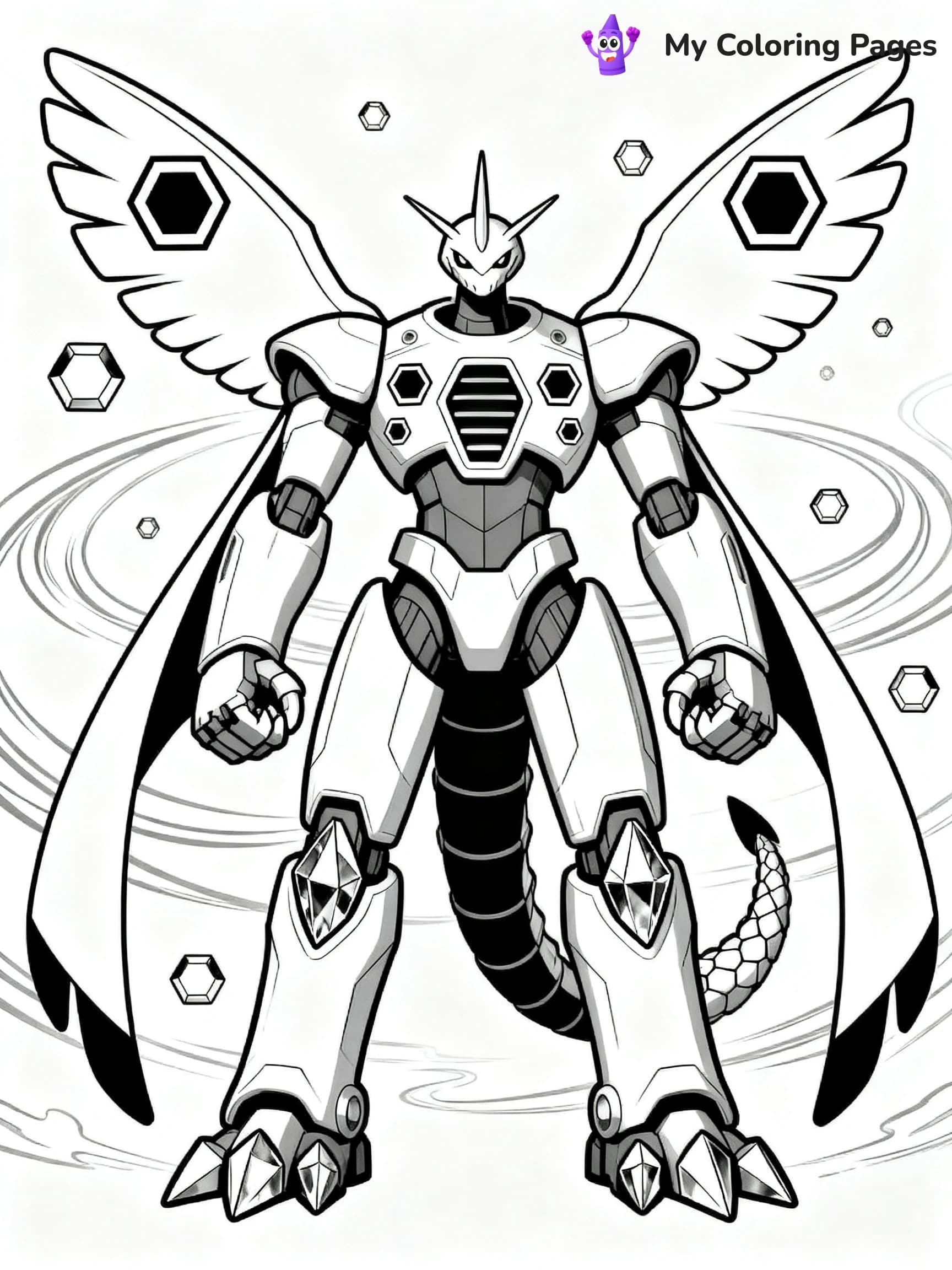 Zygarde Coloring Pages - 8