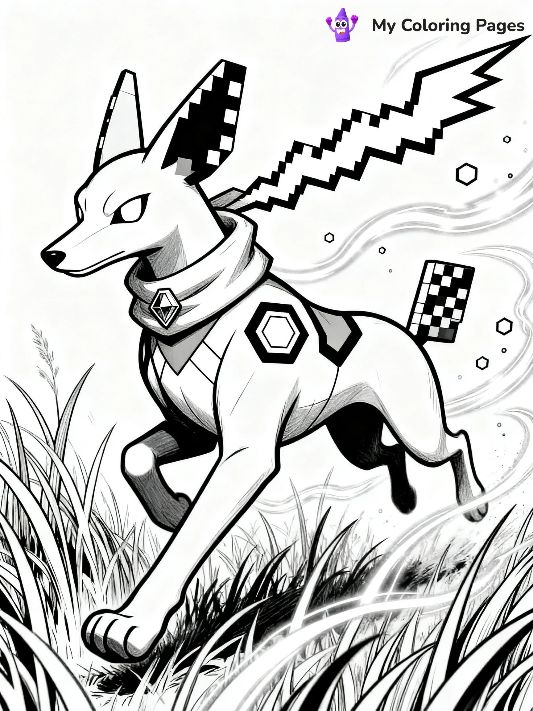 Zygarde Coloring Pages - 4