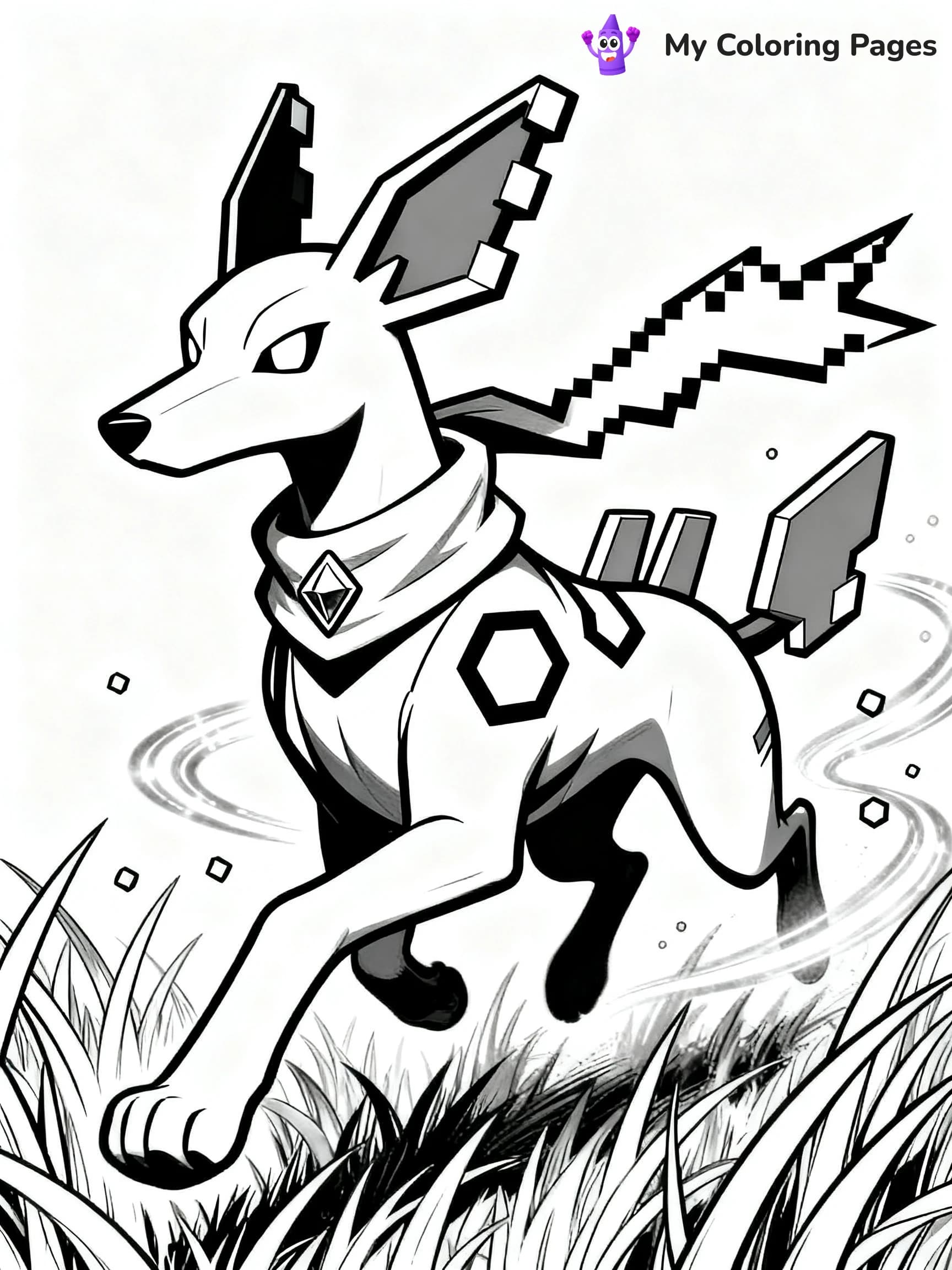 Zygarde Coloring Pages - 3