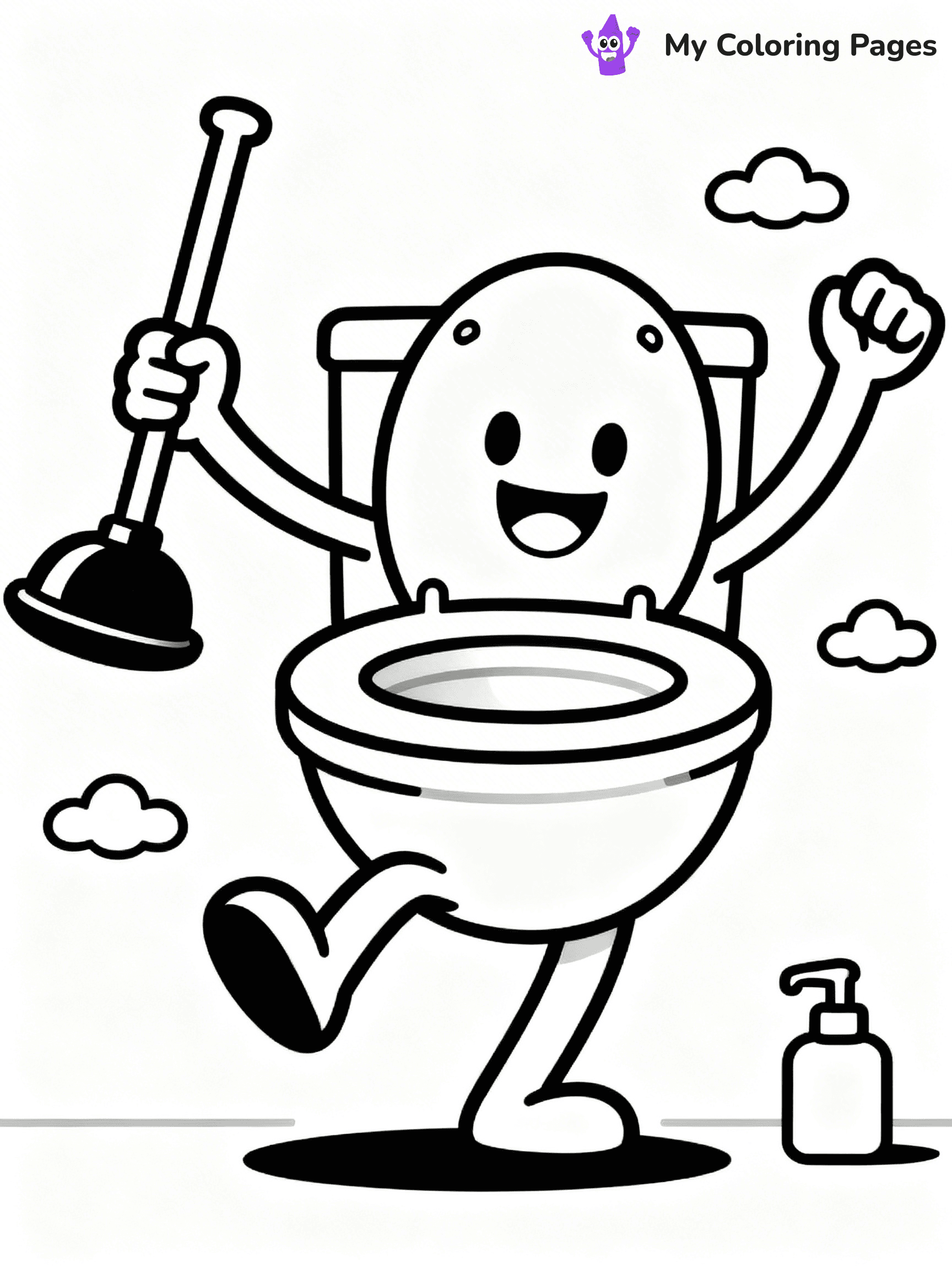 Toilet Coloring Pages - 18