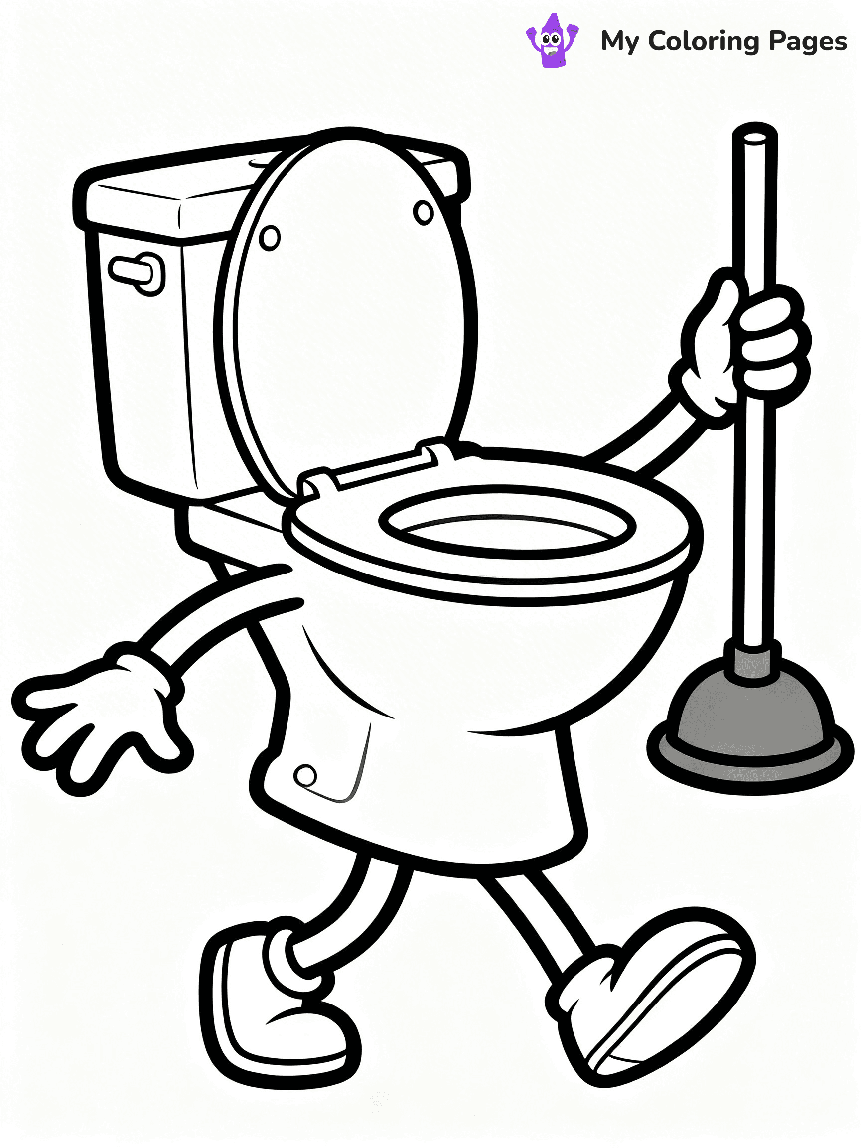 Toilet Coloring Pages - 17
