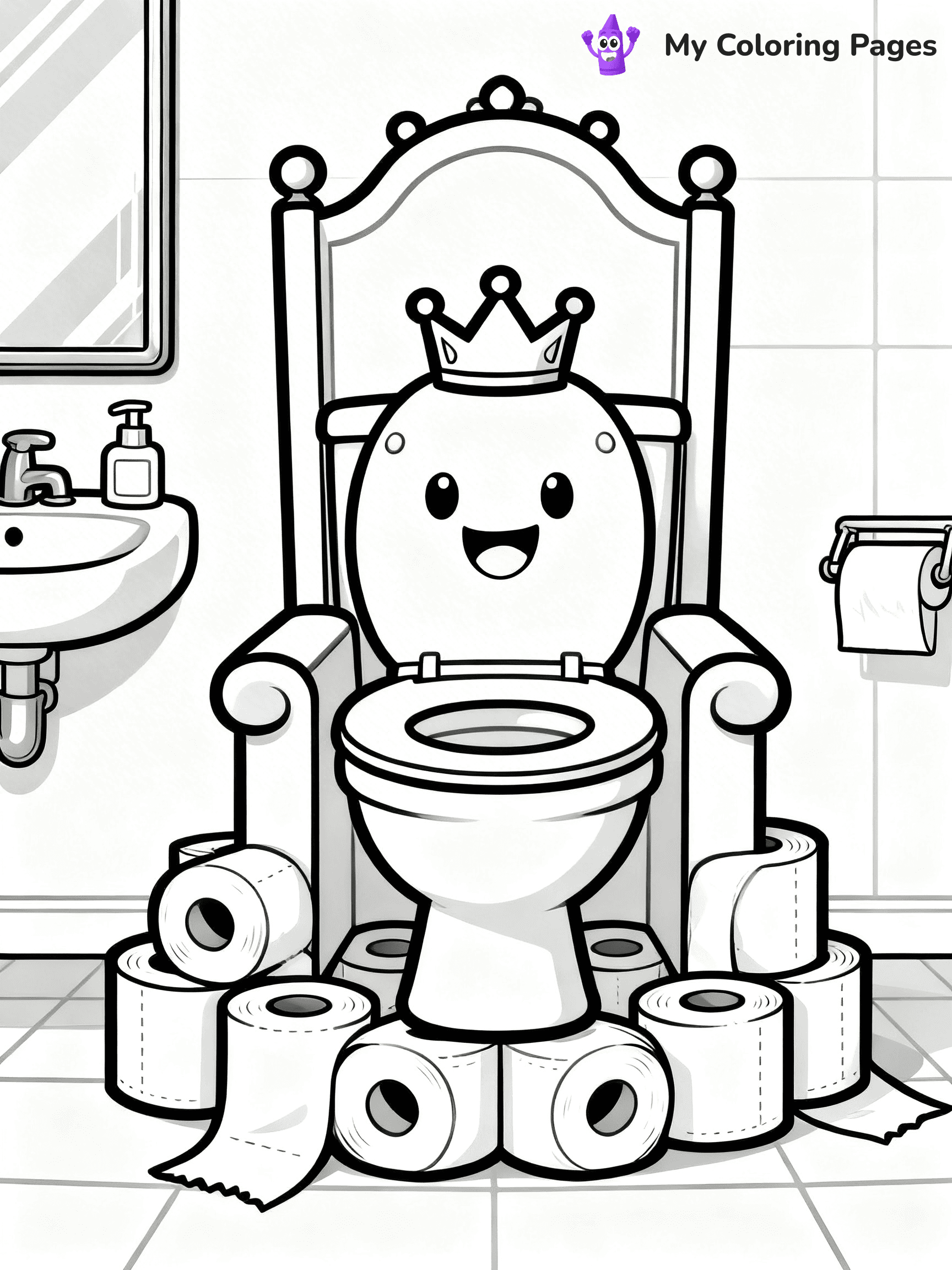Toilet Coloring Pages - 16