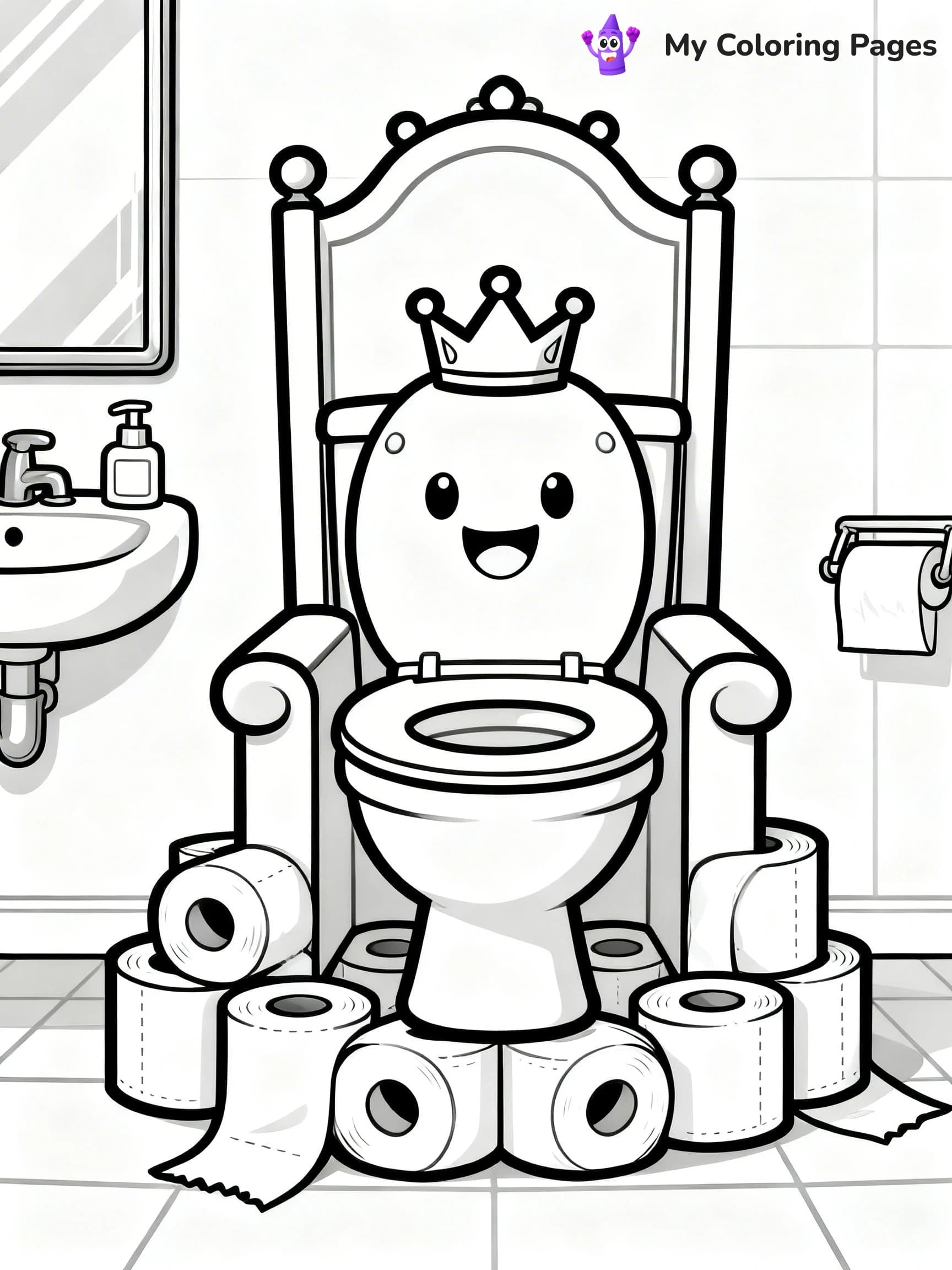 Toilet Coloring Pages - 16