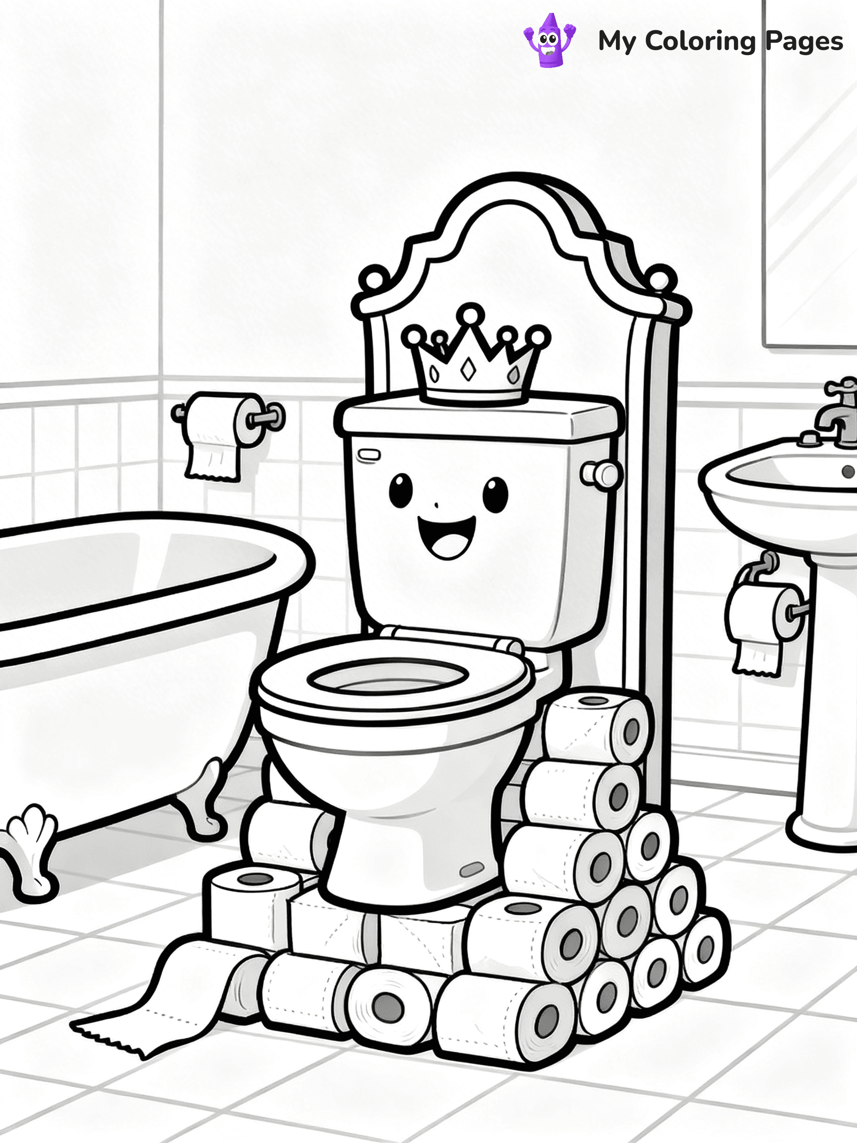 Toilet Coloring Pages - 14