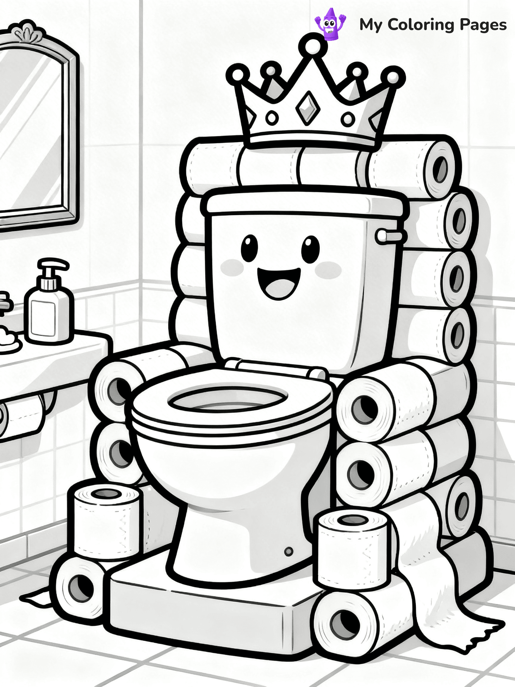 Toilet Coloring Pages - 12