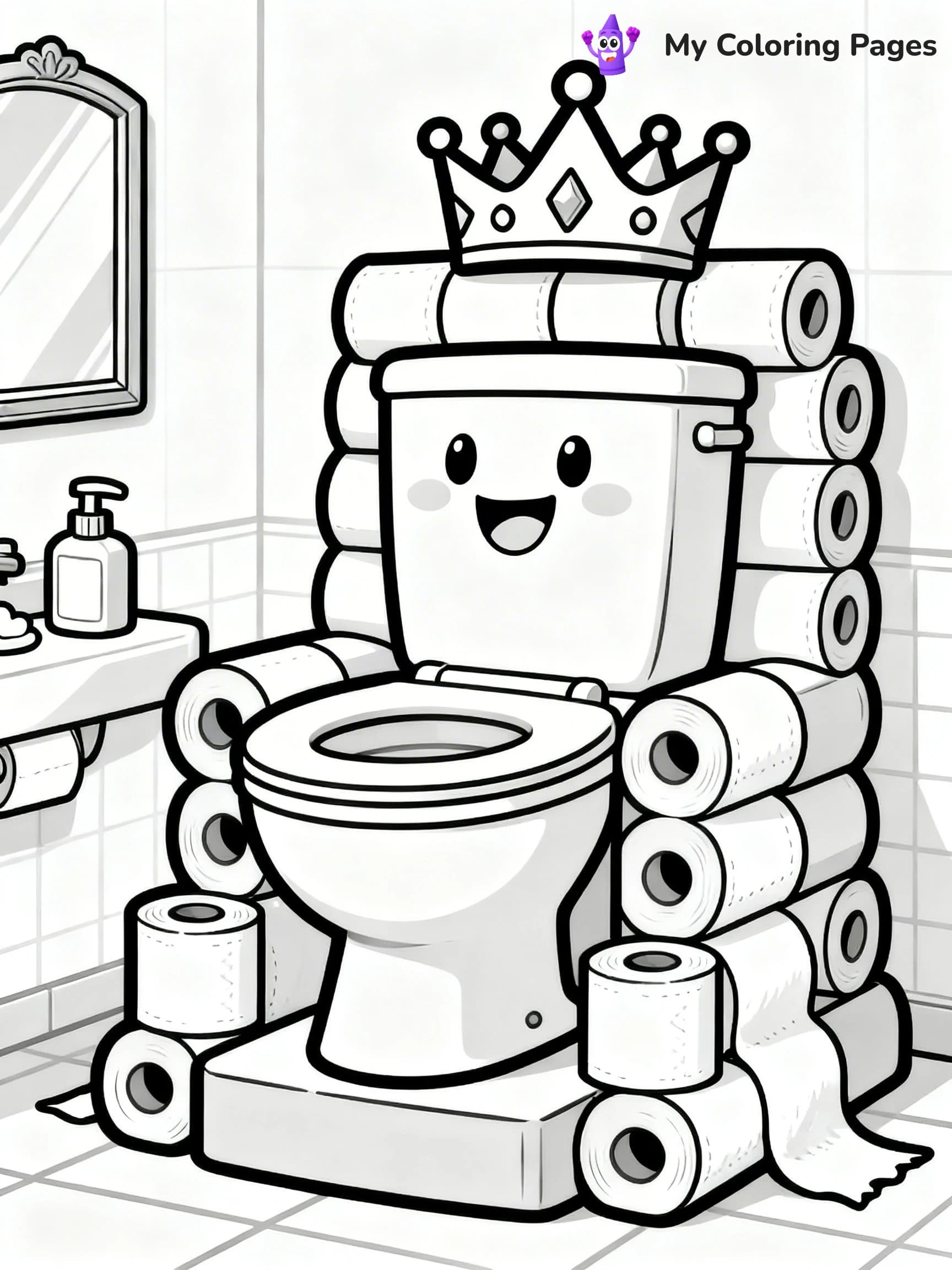 Toilet Coloring Pages - 12