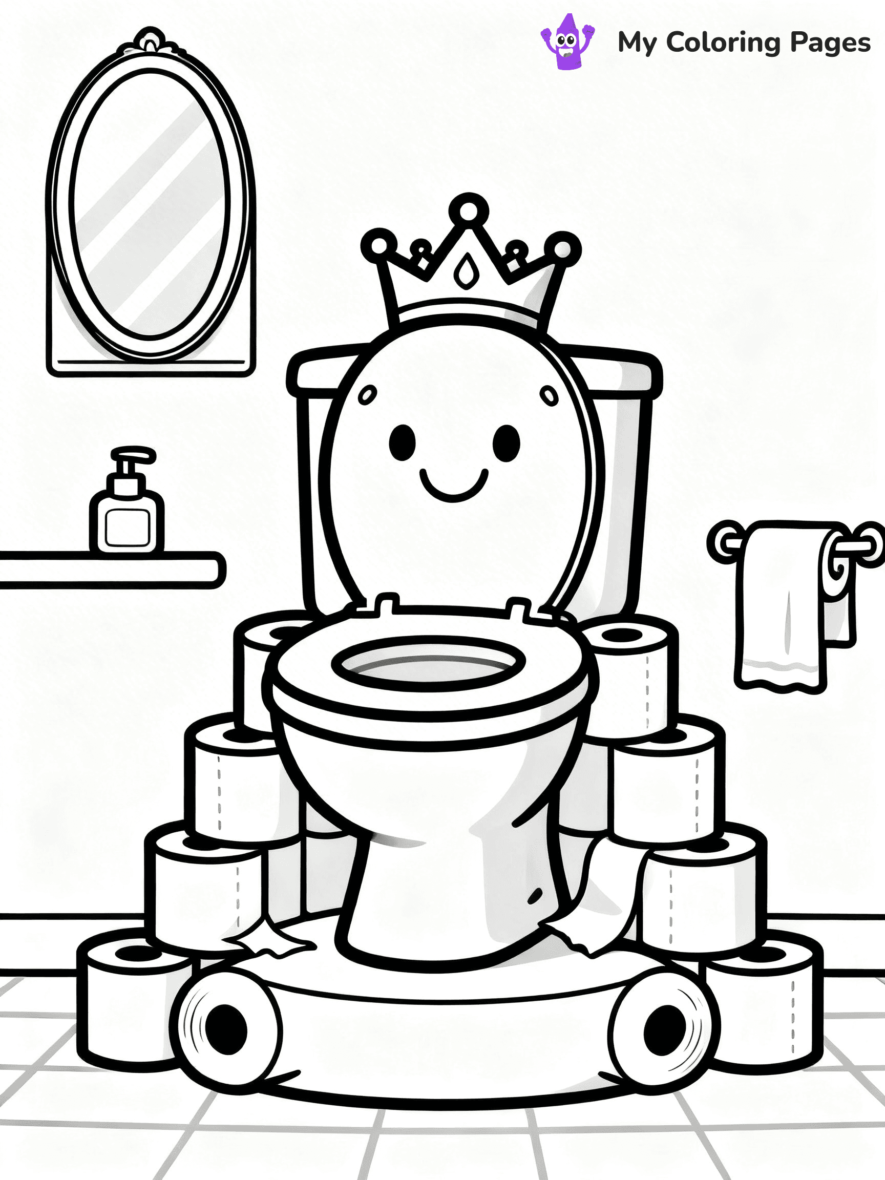 Toilet Coloring Pages - 11
